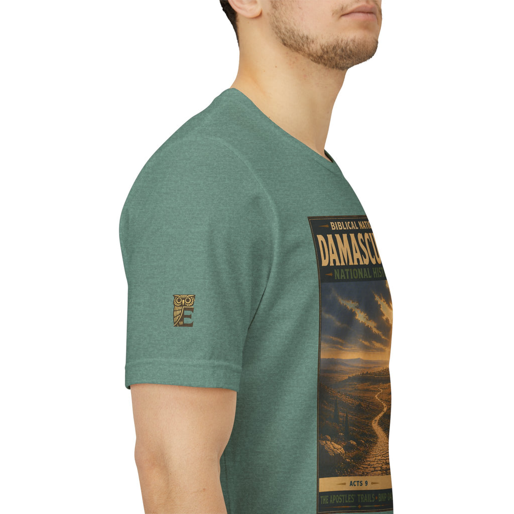 Biblical National Parks Collection VIII- The Apostles' Trails #042/049 | Acts 9 | Vintage nature poster Tee | Biblical national parks graphic shirt
