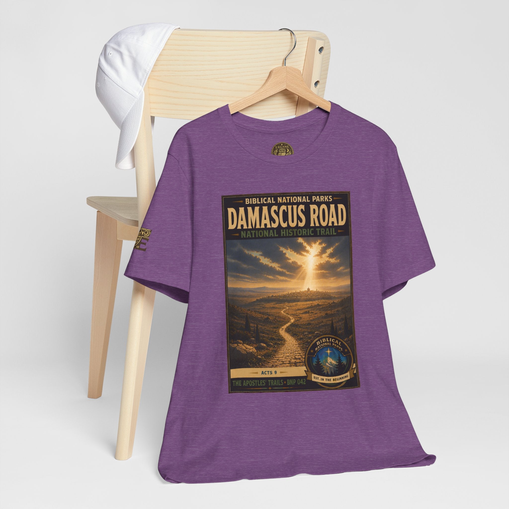 Biblical National Parks Collection VIII- The Apostles' Trails #042/049 | Acts 9 | Vintage nature poster Tee | Biblical national parks graphic shirt