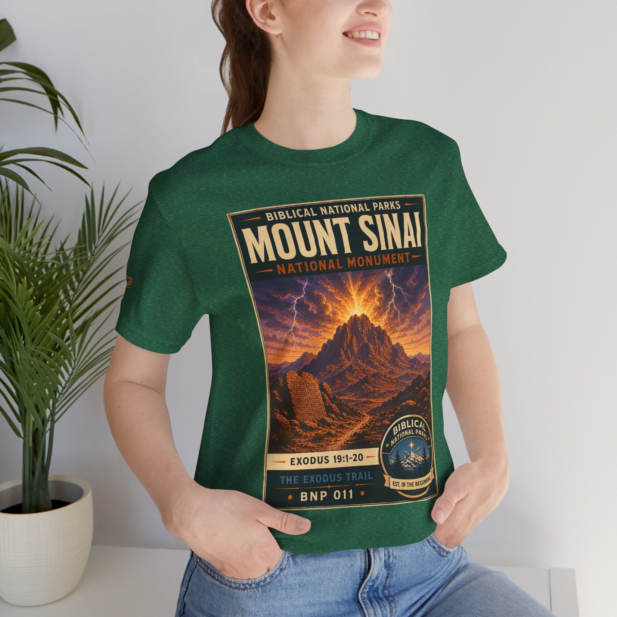 Biblical National Parks Collection II- The Exodus Trail #011/013 Exodus 19: 1-20 | Vintage nature poster Tee | Biblical national parks graphic shirt