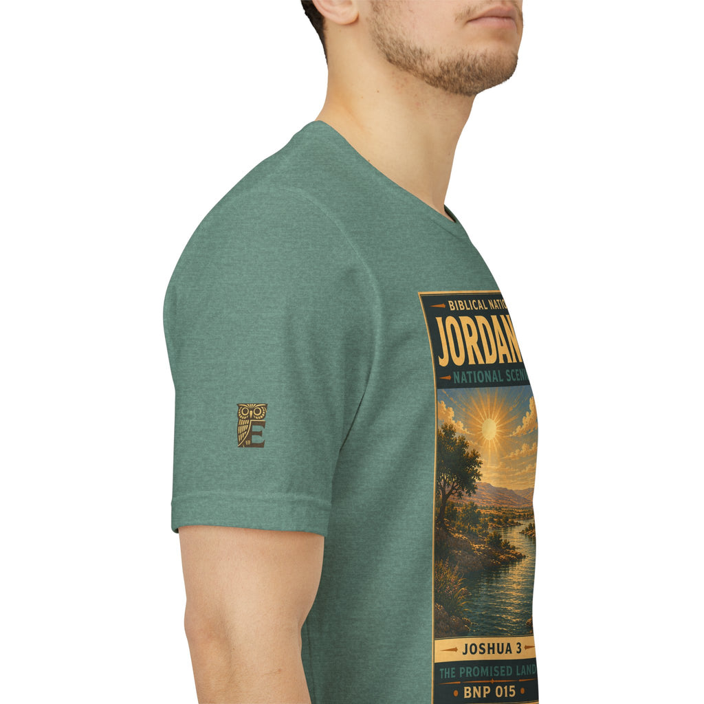 Biblical National Parks Collection III- The Promised Land #015/018 Joshua 3 | Vintage nature poster Tee | Biblical national parks graphic shirt