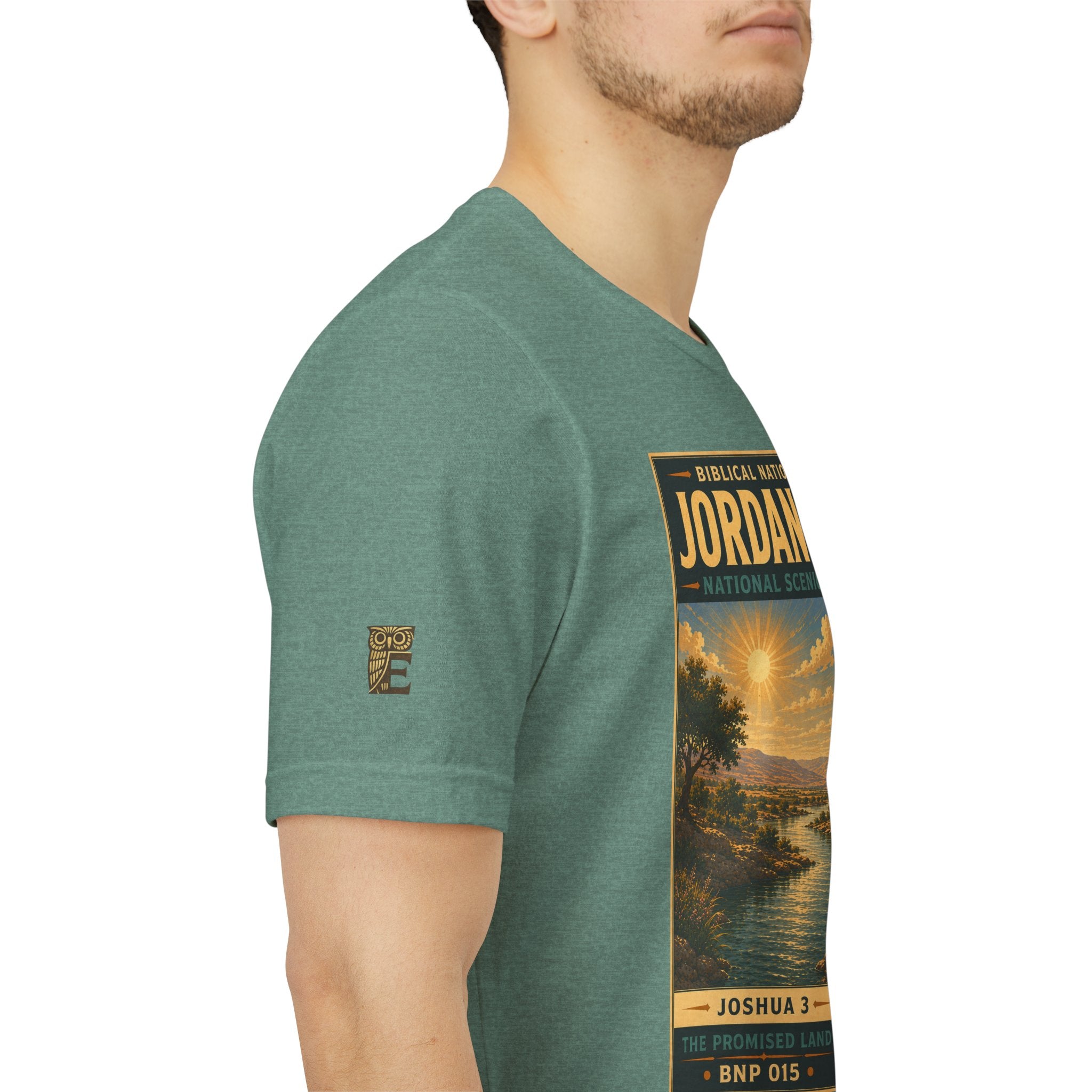 Biblical National Parks Collection III- The Promised Land #015/018 Joshua 3 | Vintage nature poster Tee | Biblical national parks graphic shirt