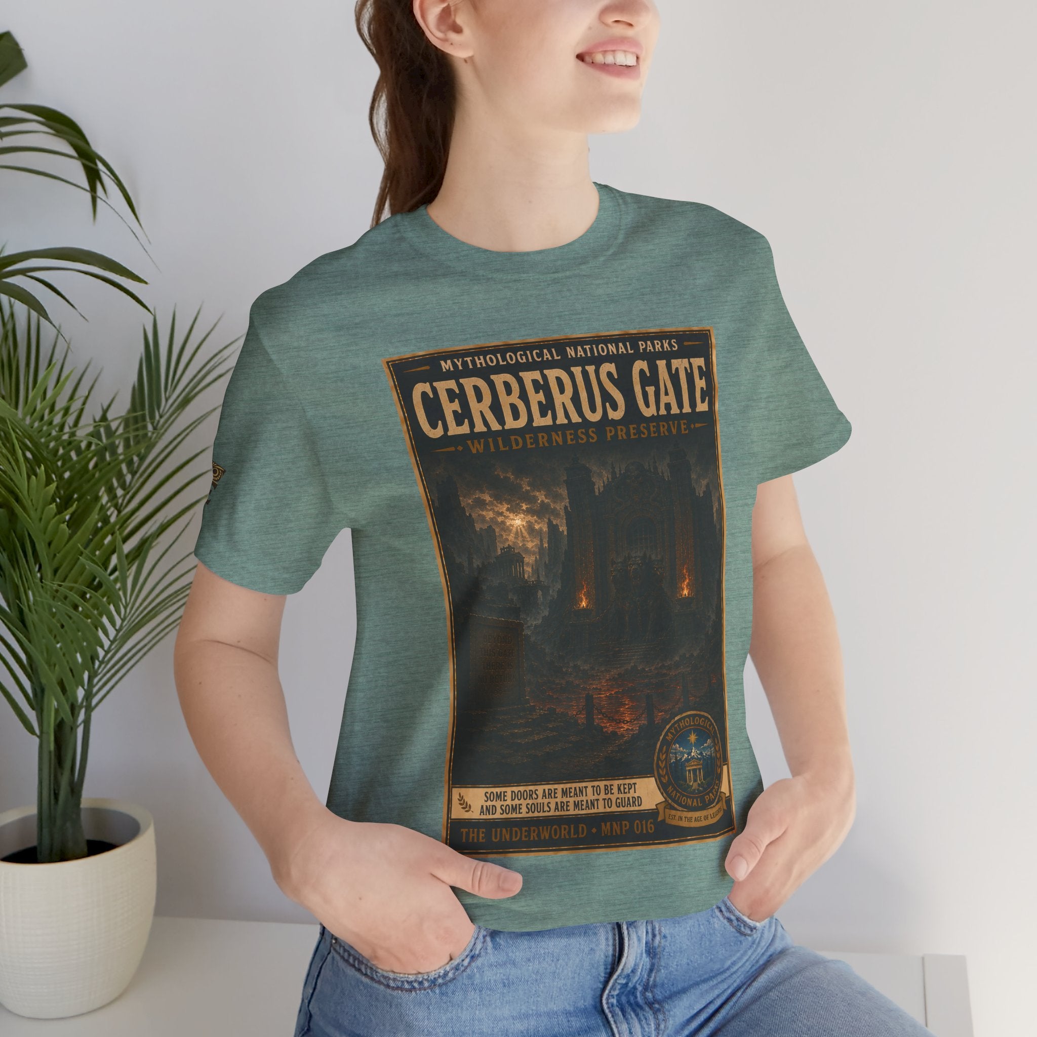 Mythological National Parks Collection II- #016-016 -The Underworld | Vintage nature poster Tee | Mythological National Parks graphic shirt