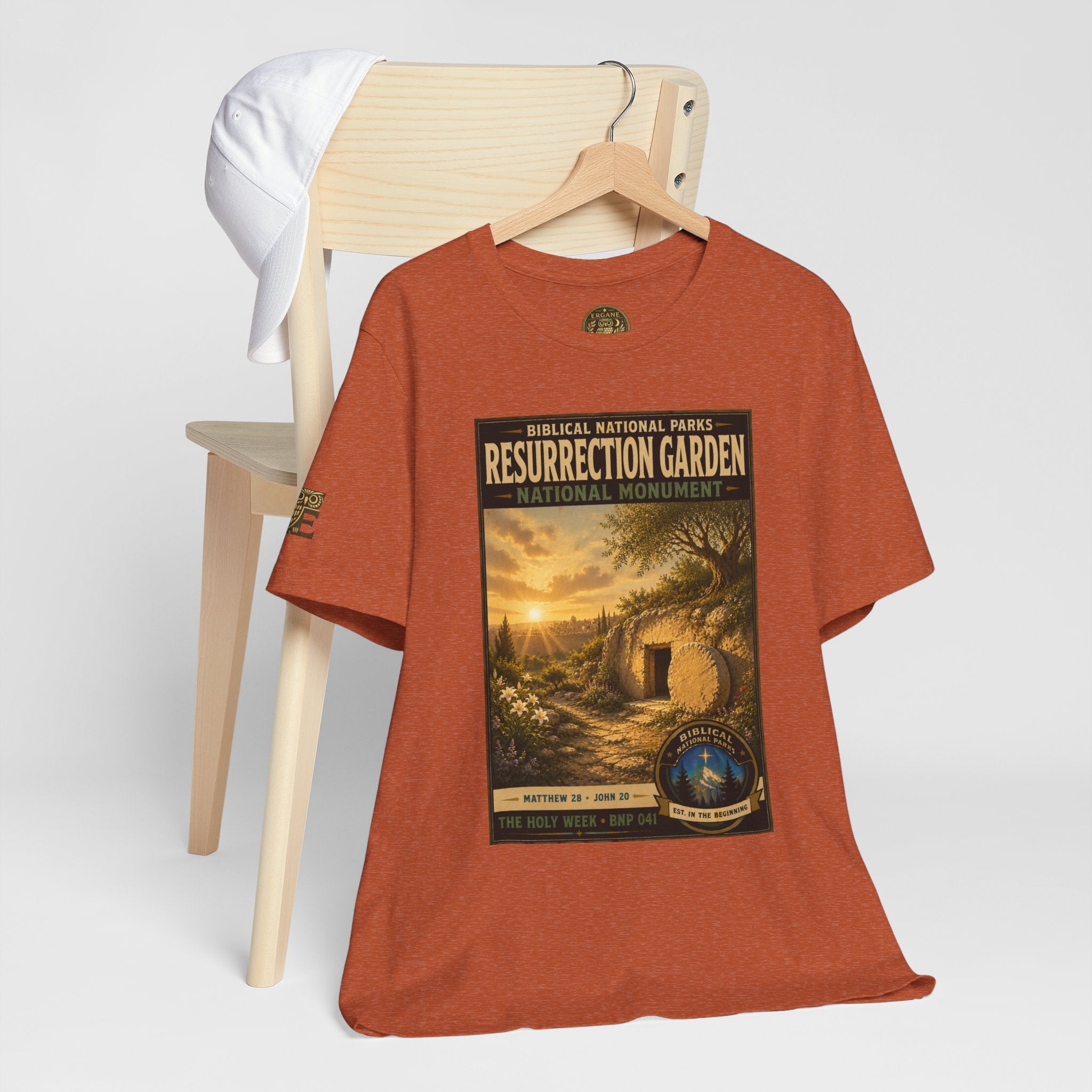 Biblical National Parks Collection VII- The Holy Week #041/041 | Matthew 28 - John 20 | Vintage nature poster Tee | Biblical national parks graphic shirt