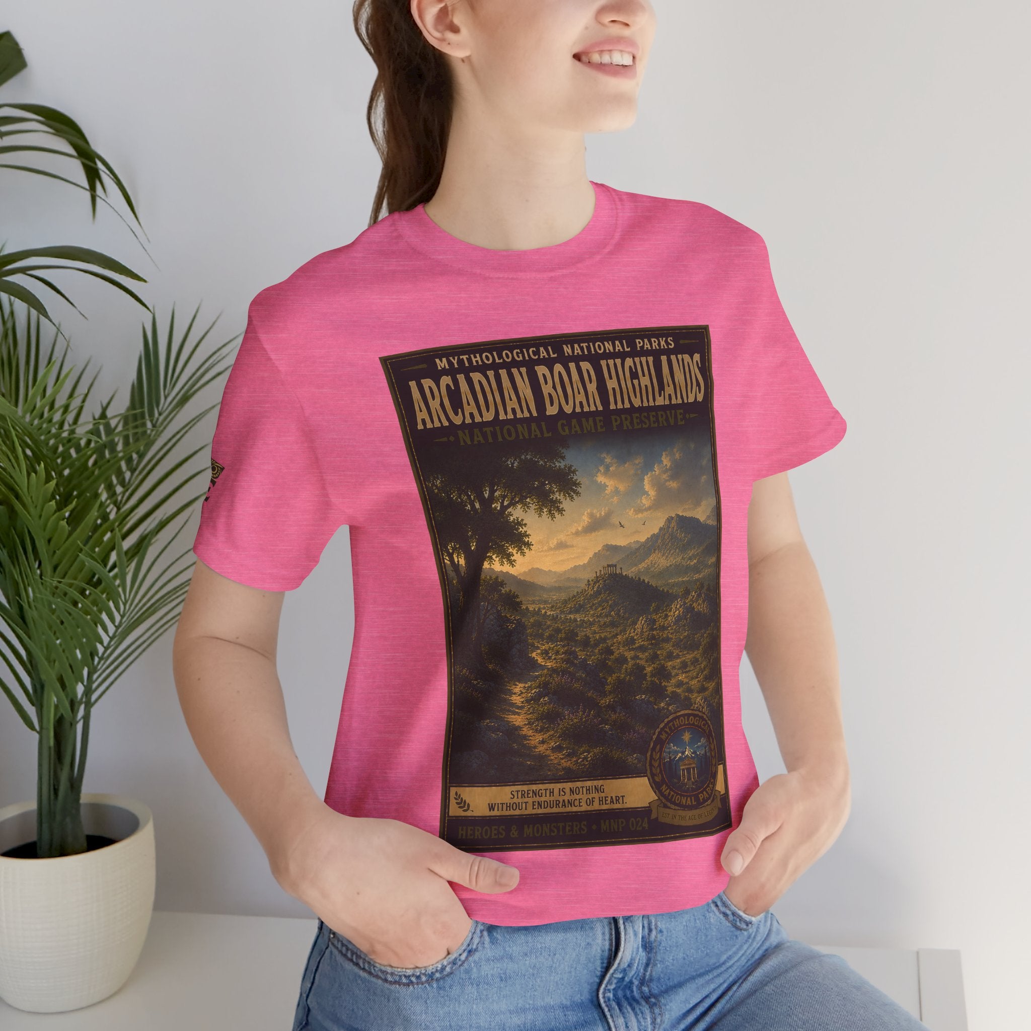 Mythological National Parks Collection III- #024-028 - Heros & Monsters | Vintage nature poster Tee | Mythological National Parks graphic shirt