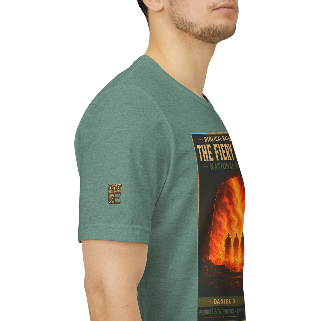 Biblical National Parks Collection V- Prophets & Wonders #028/030 Daniel 3 | Vintage nature poster Tee | Biblical national parks graphic shirt