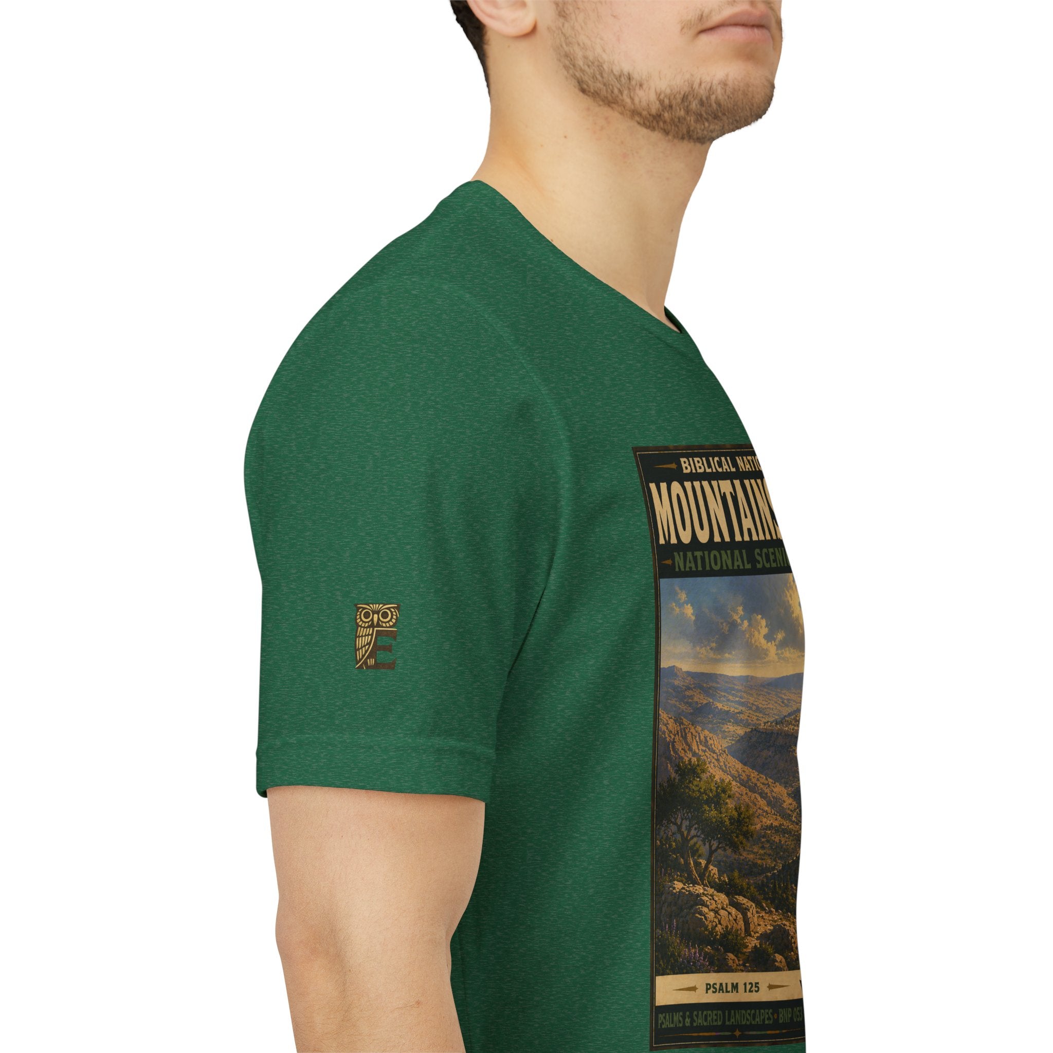 Biblical National Parks Collection IX- #053/054 -Psalms & Sacred Landscapes | Psalm 125 | Vintage nature poster Tee | Biblical national parks graphic shirt