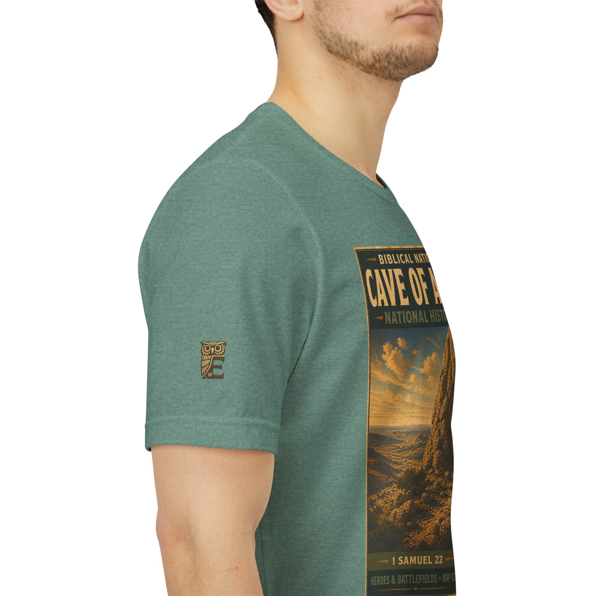 Biblical National Parks Collection IV- Heros & Battlefields #023/023 1 Samuel 22 | Vintage nature poster Tee | Biblical national parks graphic shirt