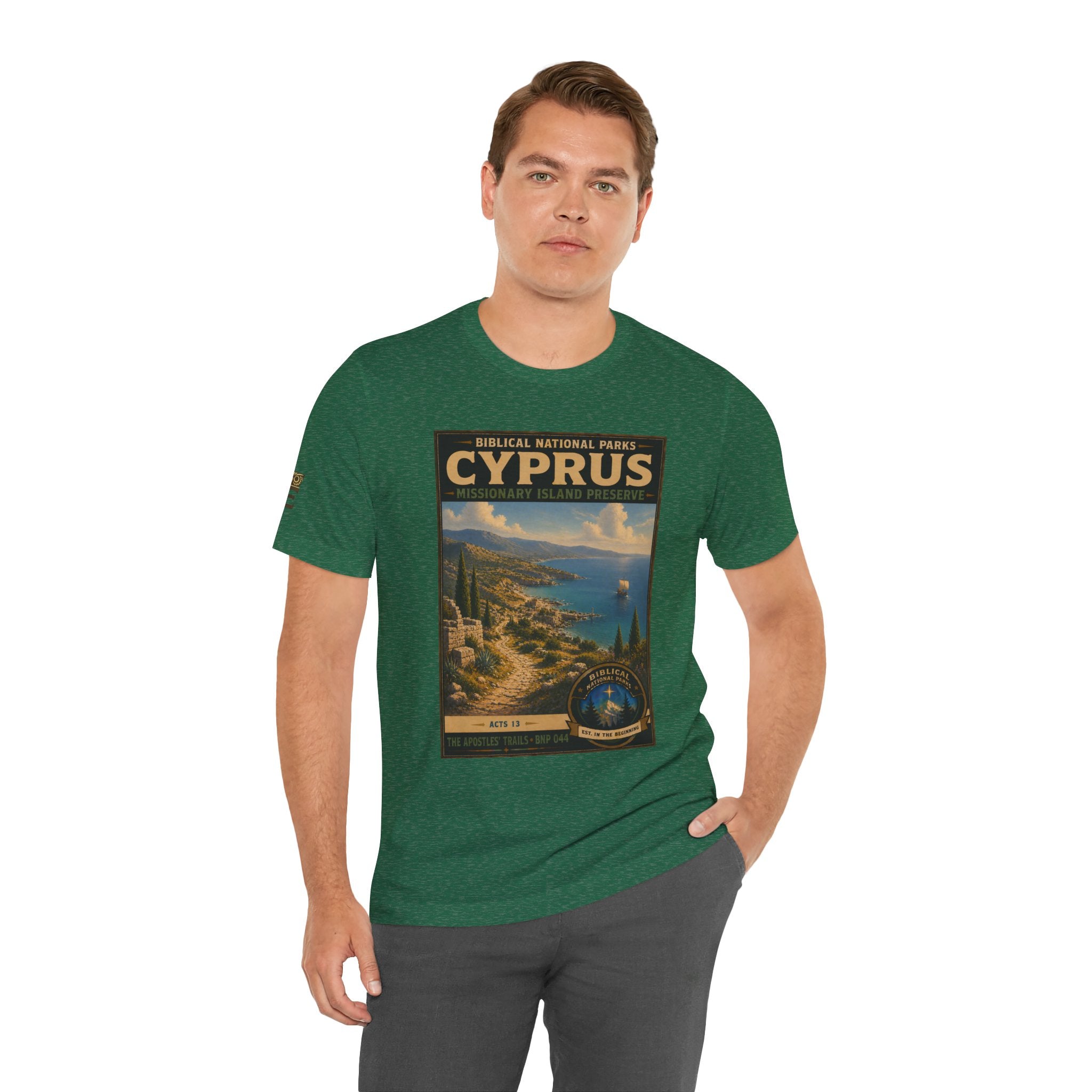 Biblical National Parks Collection VIII- The Apostles' Trails #044/049 | Acts 13 | Vintage nature poster Tee | Biblical national parks graphic shirt