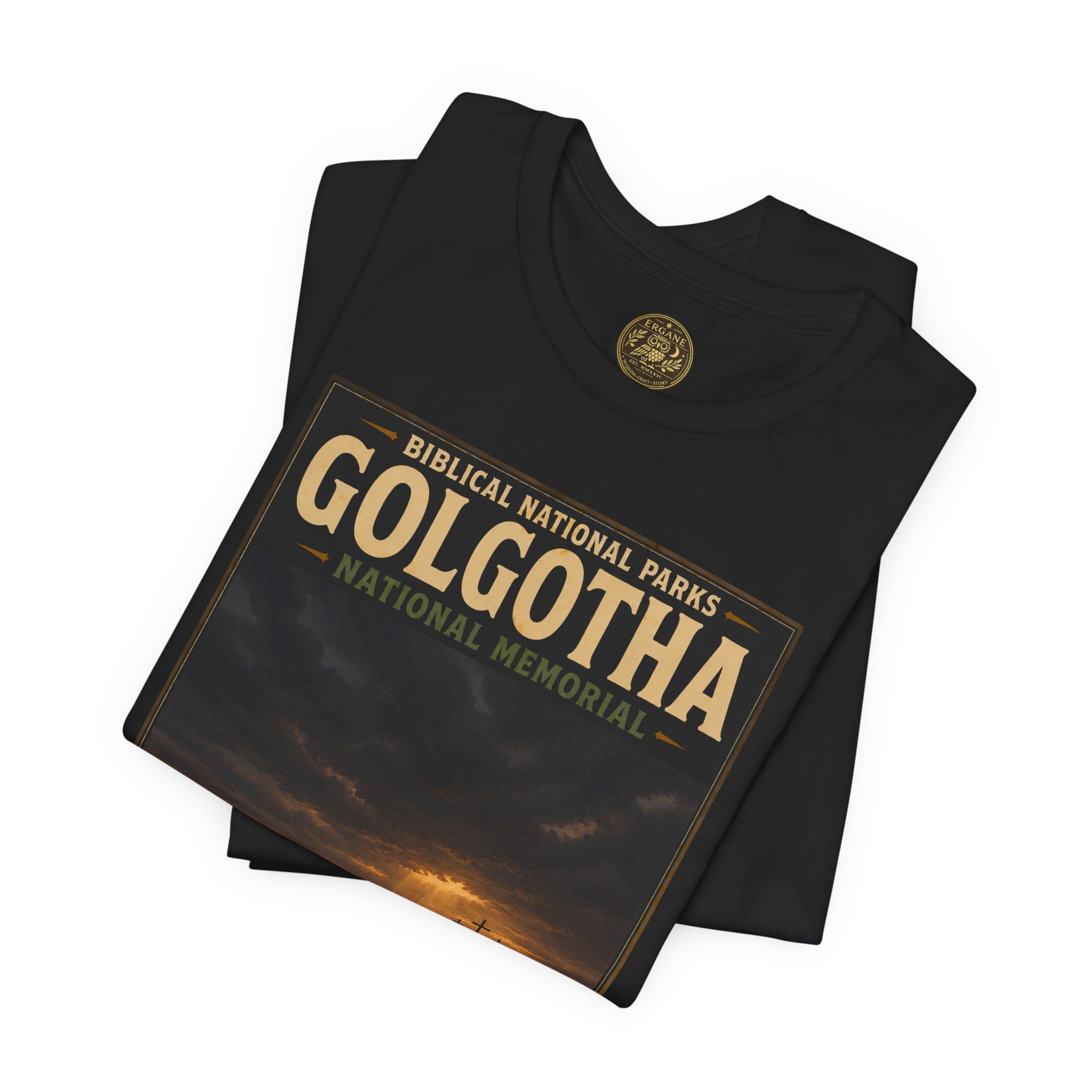 Biblical National Parks Collection VII- The Holy Week #039/041 | Matthew 27 - John 19 | Vintage nature poster Tee | Biblical national parks graphic shirt