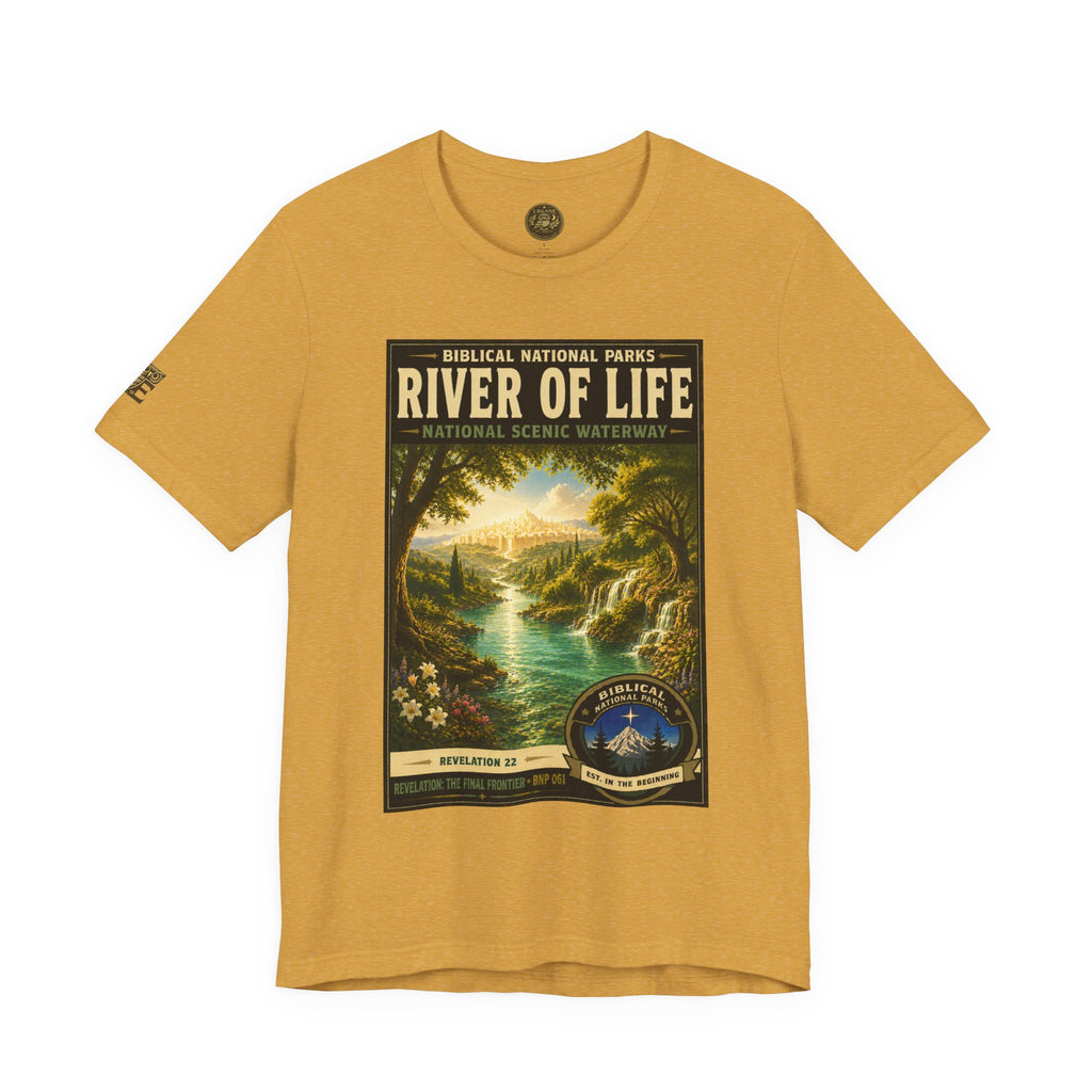 Biblical National Parks Collection X- #061/061 - Revelation: The Final Frontier | Revelation 22 | Vintage nature poster Tee | Biblical national parks graphic shirt 2