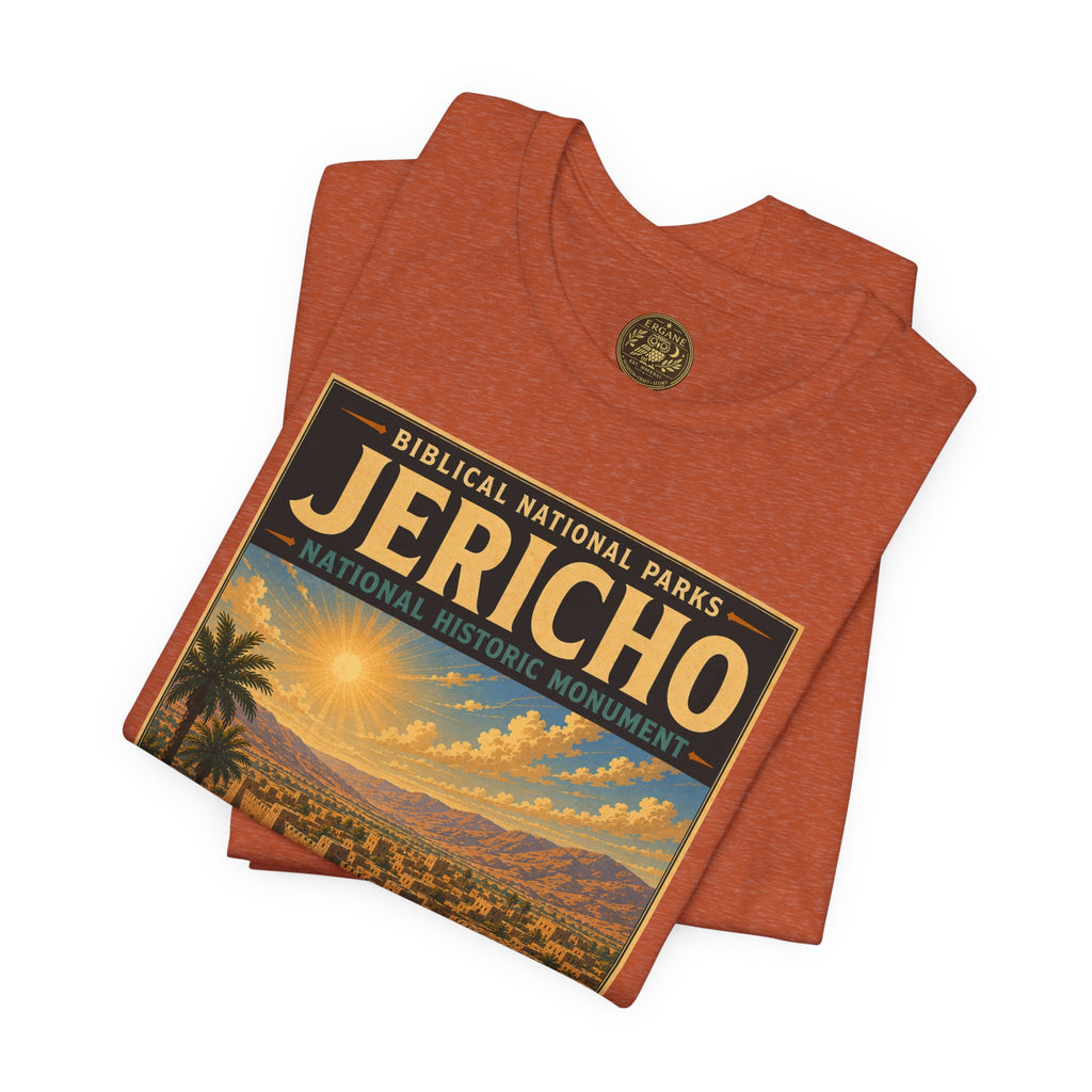 Biblical National Parks Collection III- The Promised Land #016/018 Joshua 6 | Vintage nature poster Tee | Biblical national parks graphic shirt