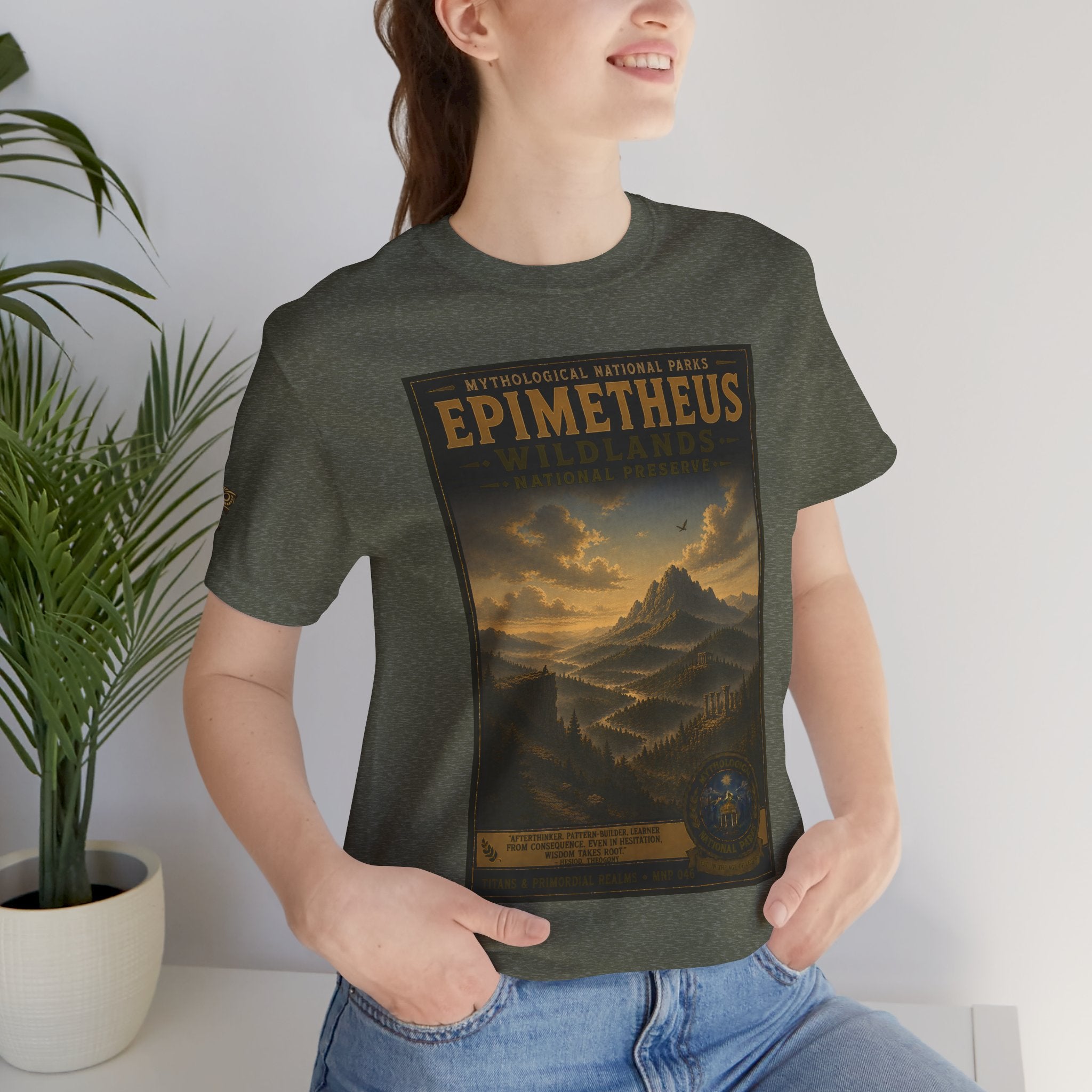 Mythological National Parks COLLECTION V- #046-050 TITANS & PRIMORDIAL REALMS | Vintage nature poster Tee | Mythological National Parks graphic shirt