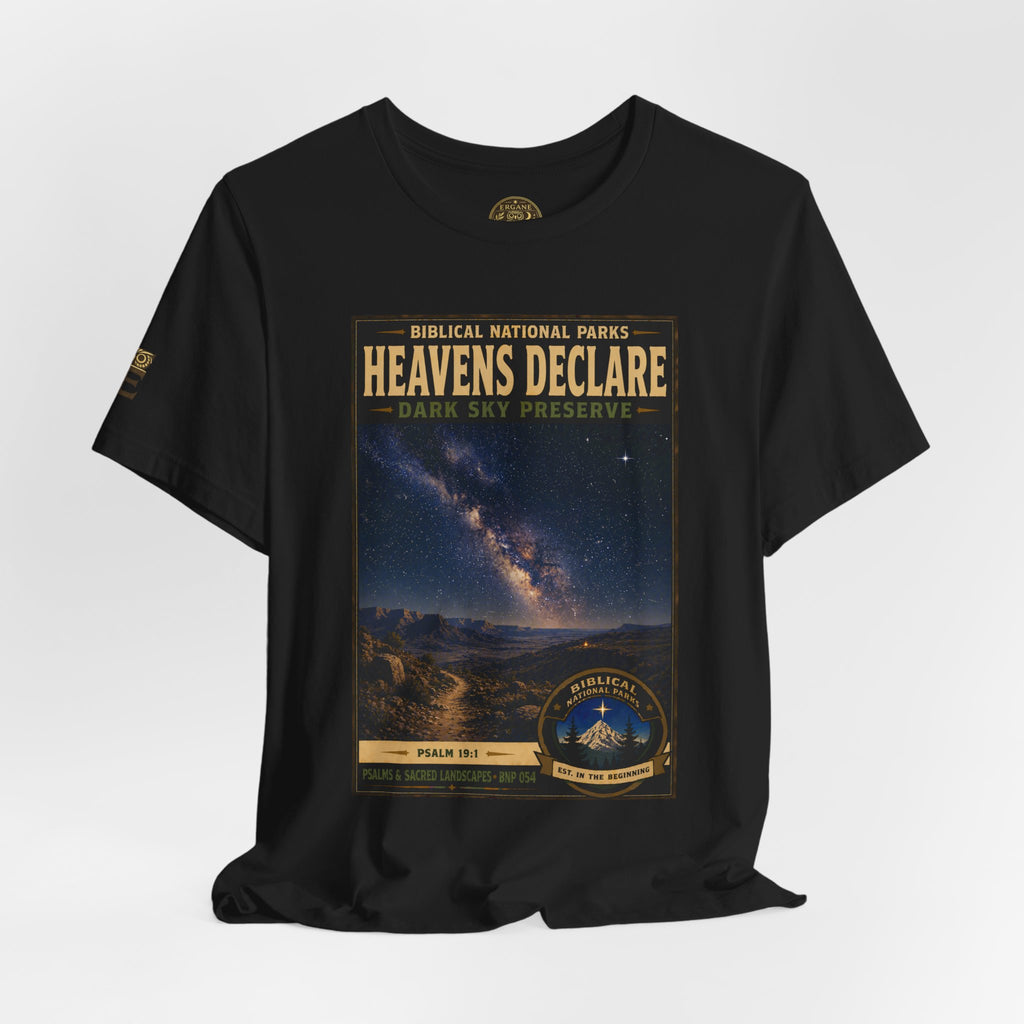 Biblical National Parks Collection IX- #054/054 -Psalms & Sacred Landscapes | Psalm 19:1 | Vintage nature poster Tee | Biblical national parks graphic shirt