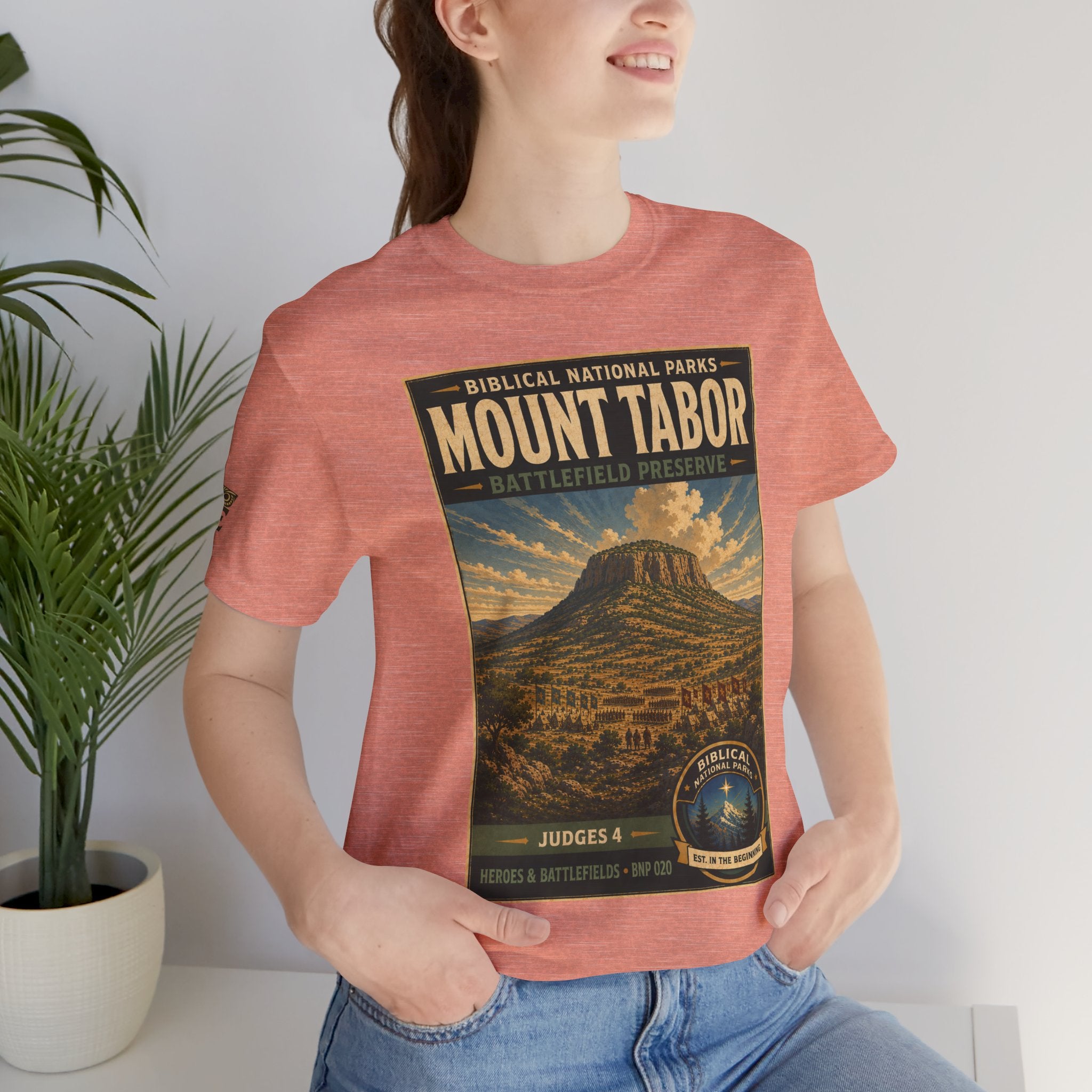 Biblical National Parks Collection IV- Heros & Battlefields #020/023 Judges 4 | Vintage nature poster Tee | Biblical national parks graphic shirt