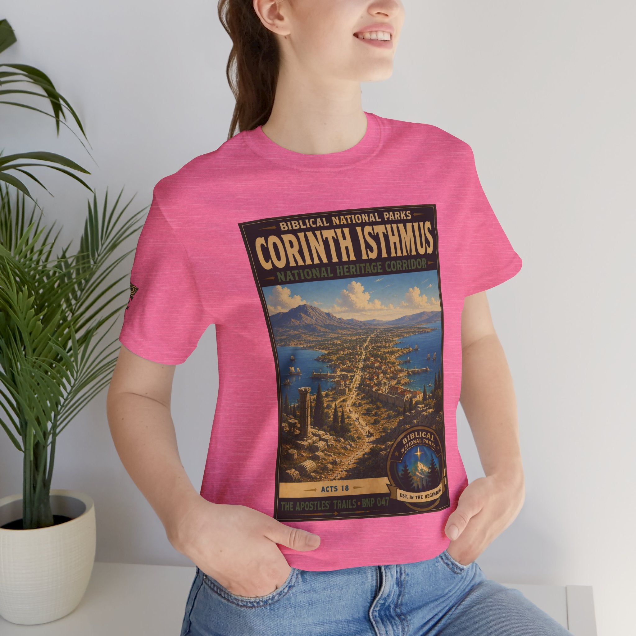 Biblical National Parks Collection VIII- The Apostles' Trails #047/049 | Acts 18 | Vintage nature poster Tee | Biblical national parks graphic shirt