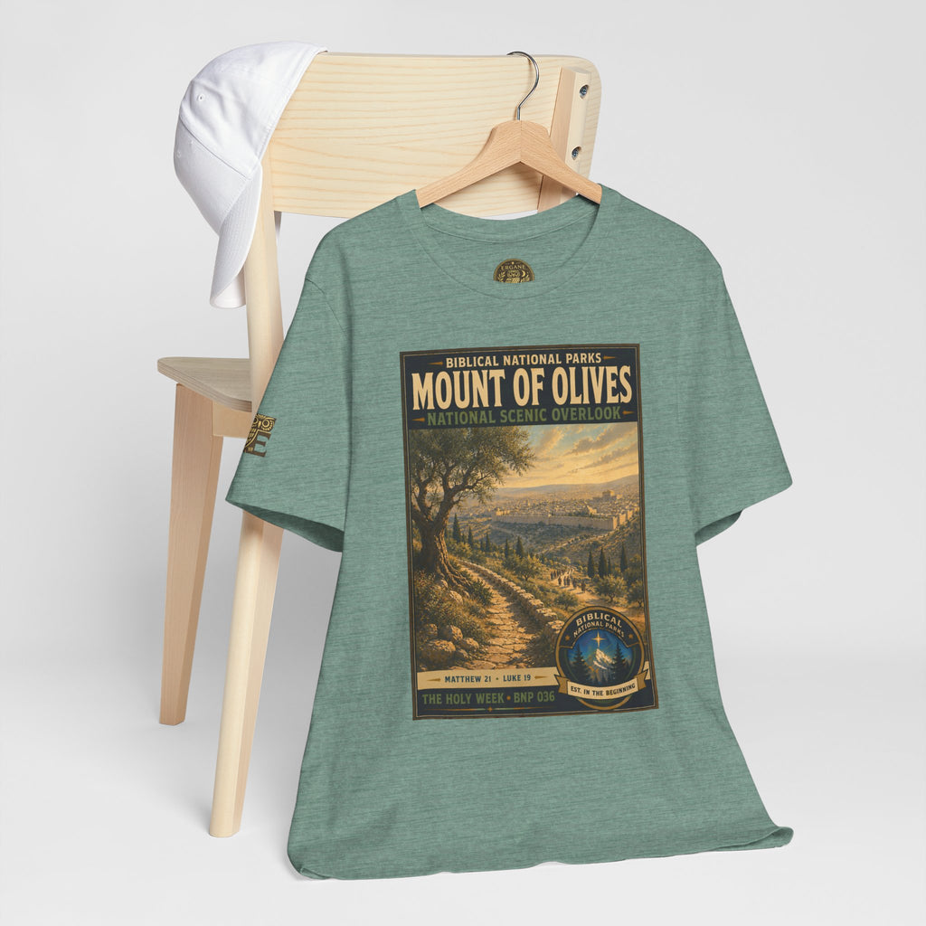 Biblical National Parks Collection VII- The Holy Week #036/041 | Matthew 21 - Luke 19 | Vintage nature poster Tee | Biblical national parks graphic shirt