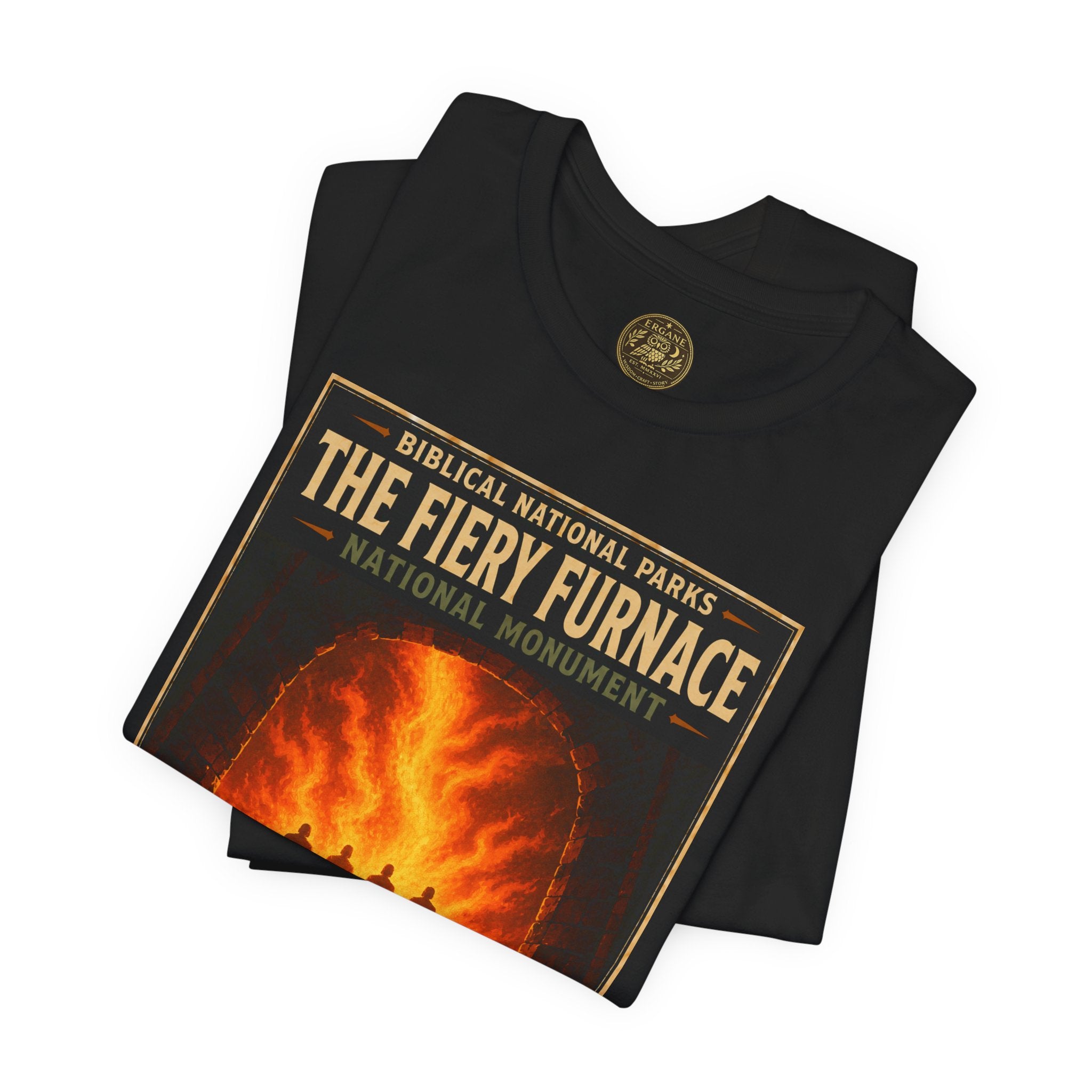 Biblical National Parks Collection V- Prophets & Wonders #028/030 Daniel 3 | Vintage nature poster Tee | Biblical national parks graphic shirt