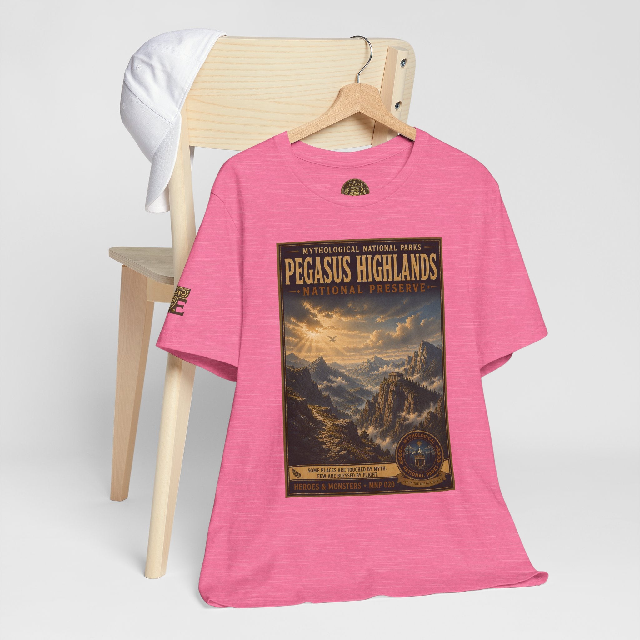 Mythological National Parks Collection III- #020-028 - Heros & Monsters | Vintage nature poster Tee | Mythological National Parks graphic shirt