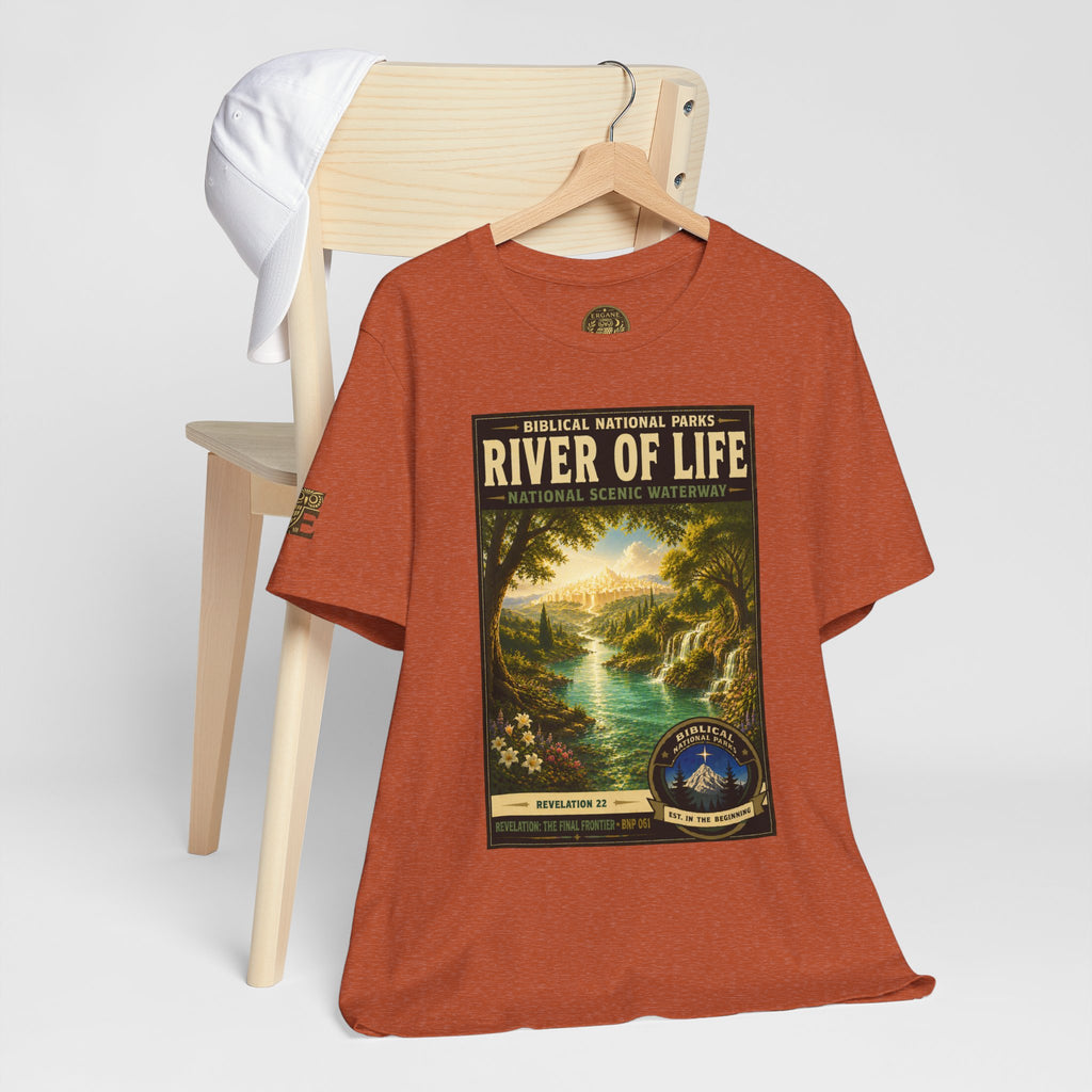 Biblical National Parks Collection X- #061/061 - Revelation: The Final Frontier | Revelation 22 | Vintage nature poster Tee | Biblical national parks graphic shirt 2