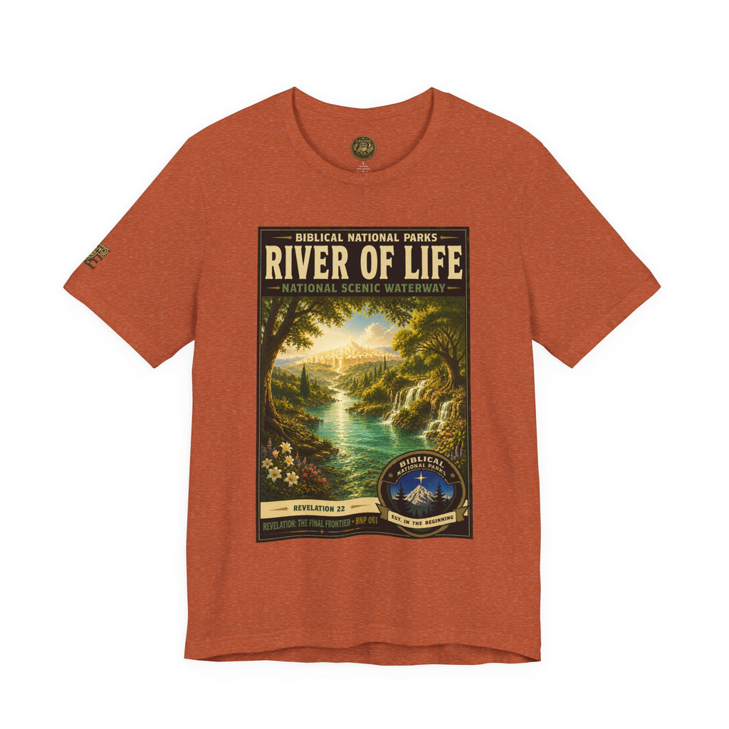 Biblical National Parks Collection X- #061/061 - Revelation: The Final Frontier | Revelation 22 | Vintage nature poster Tee | Biblical national parks graphic shirt 2