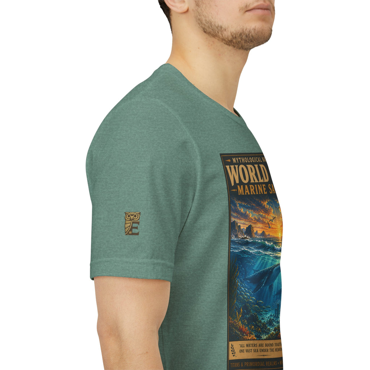 Mythological National Parks COLLECTION V- #050-050 TITANS & PRIMORDIAL REALMS | Vintage nature poster Tee | Mythological National Parks graphic shirt