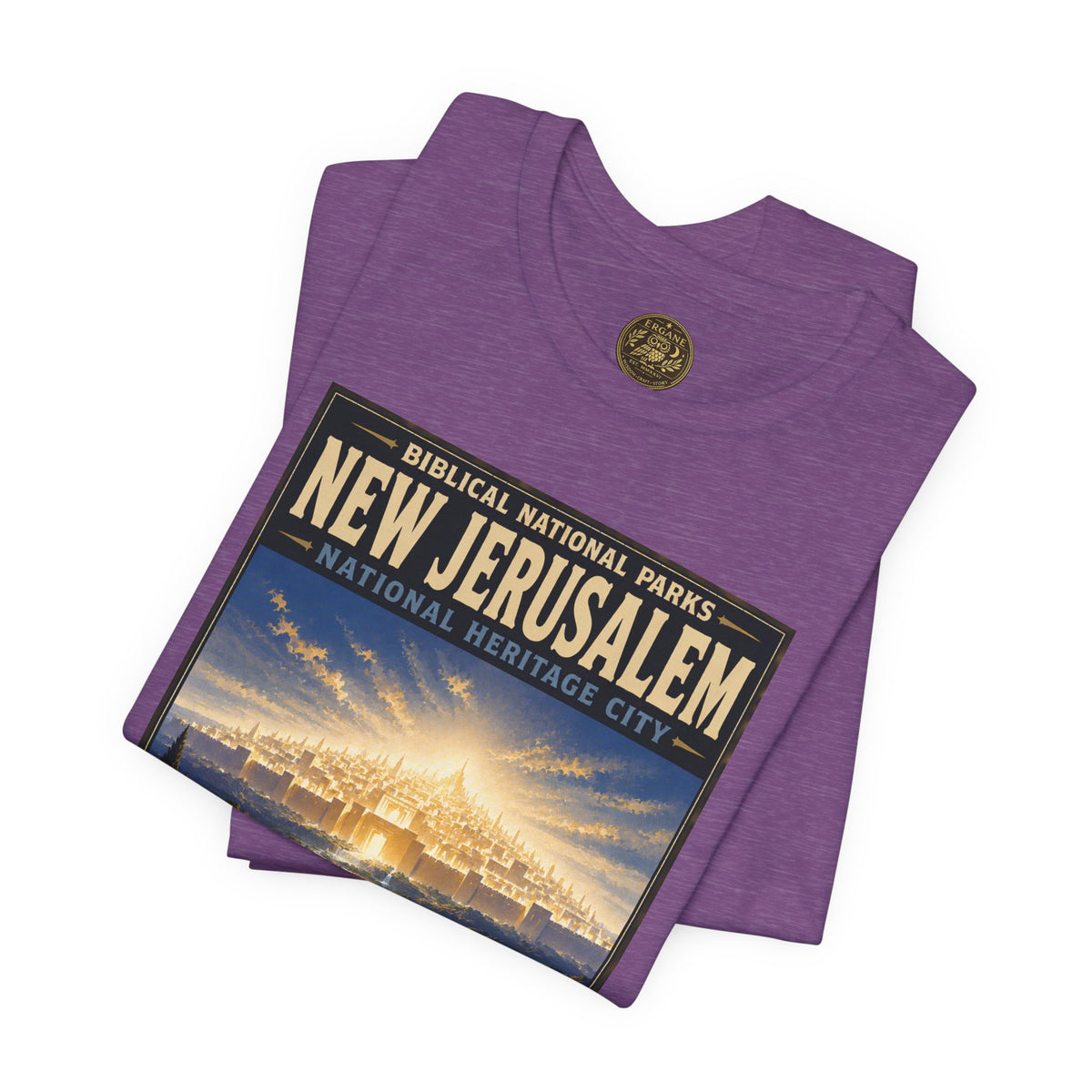 Biblical National Parks Collection X- #060/061 - Revelation: The Final Frontier | Revelation 21 | Vintage nature poster Tee | Biblical national parks graphic shirt 2
