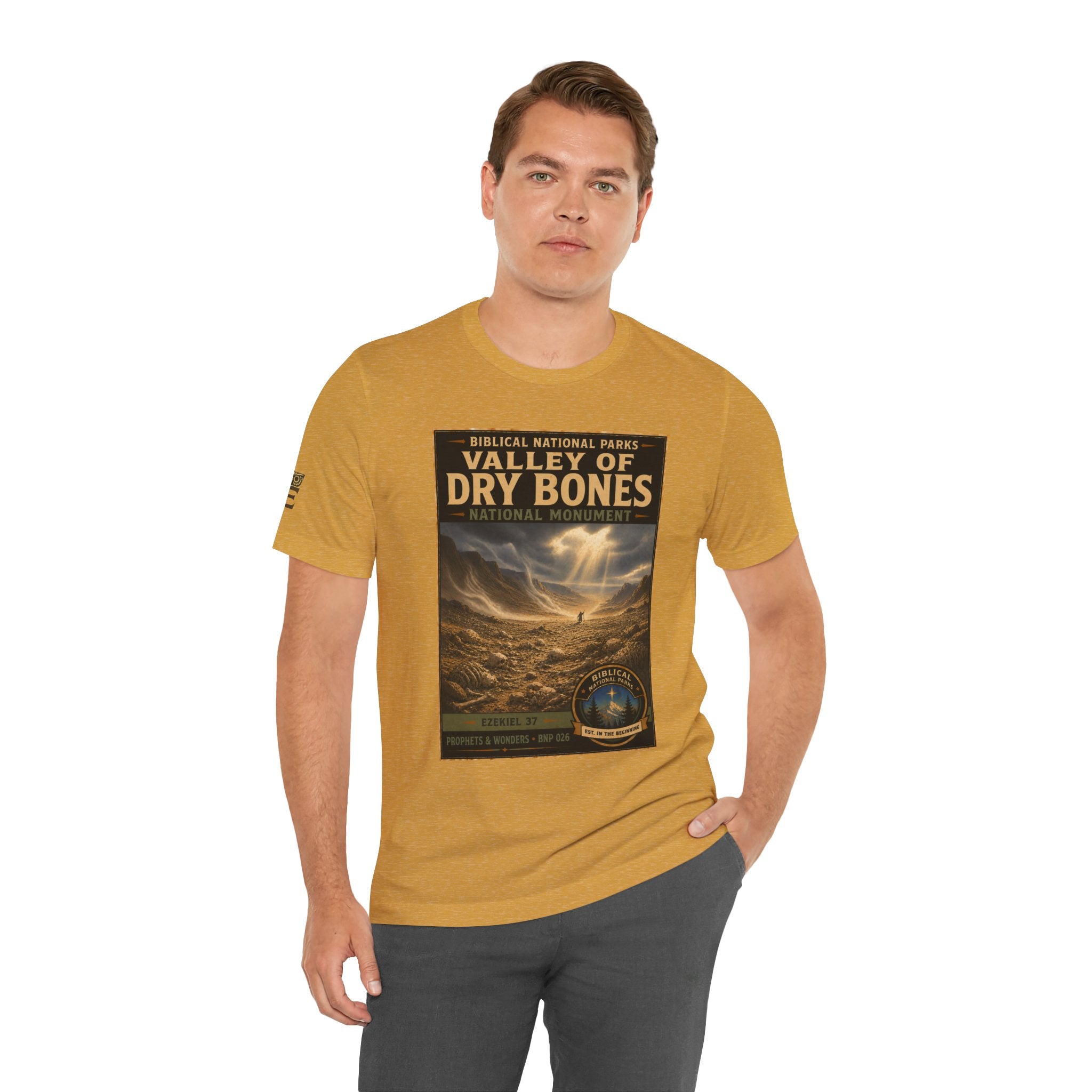 Biblical National Parks Collection V- Prophets & Wonders #026/030 Ezekiel 37  | Vintage nature poster Tee | Biblical national parks graphic shirt