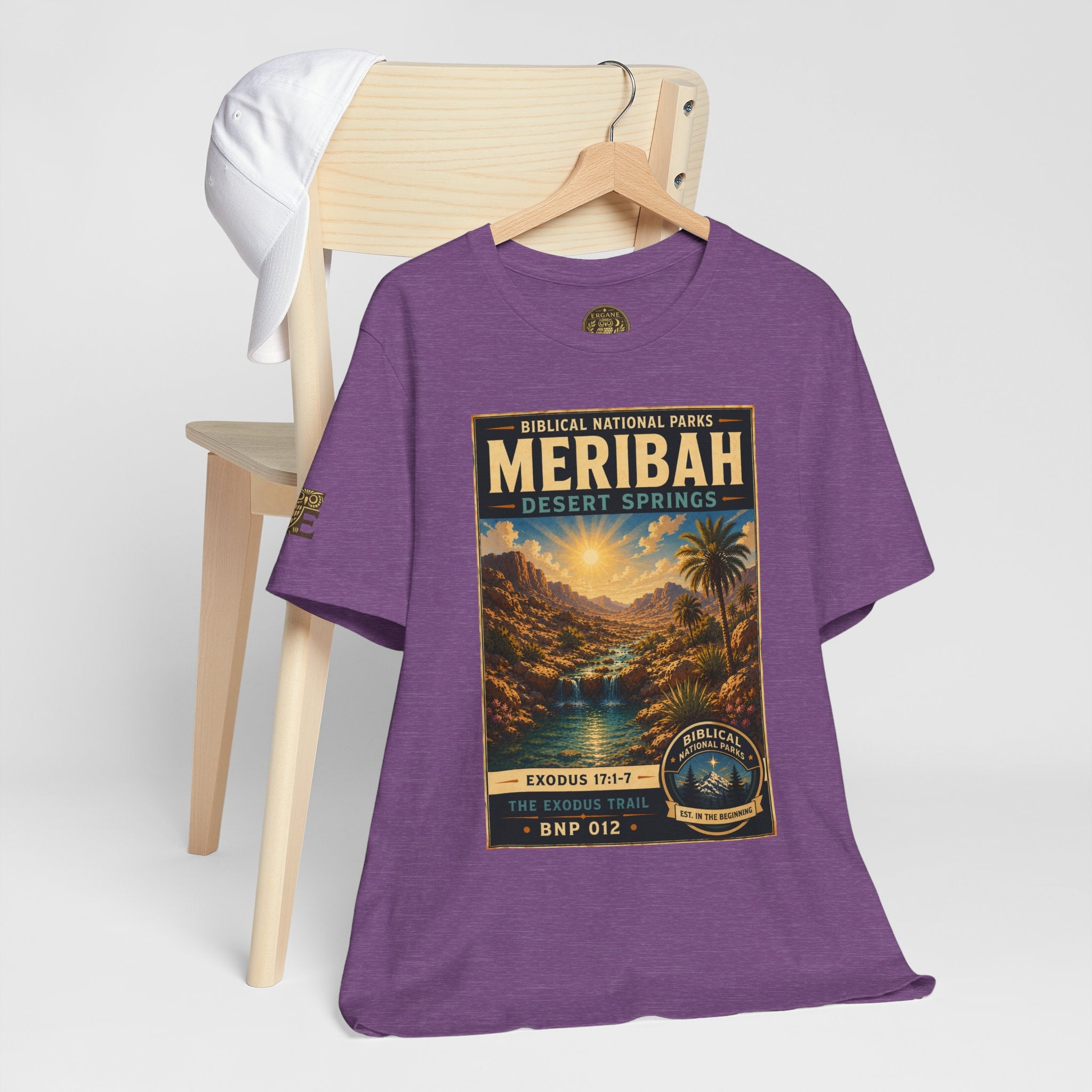 Biblical National Parks Collection II- The Exodus Trail #012/013 Exodus 17: 1-7 | Vintage nature poster Tee | Biblical national parks graphic shirt