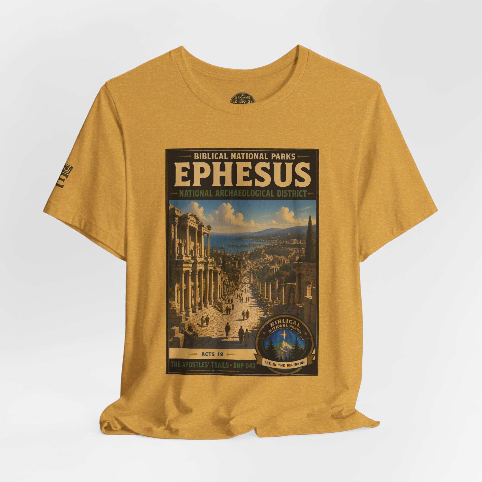 Biblical National Parks Collection VIII- The Apostles' Trails #048/049 | Acts 19 | Vintage nature poster Tee | Biblical national parks graphic shirt