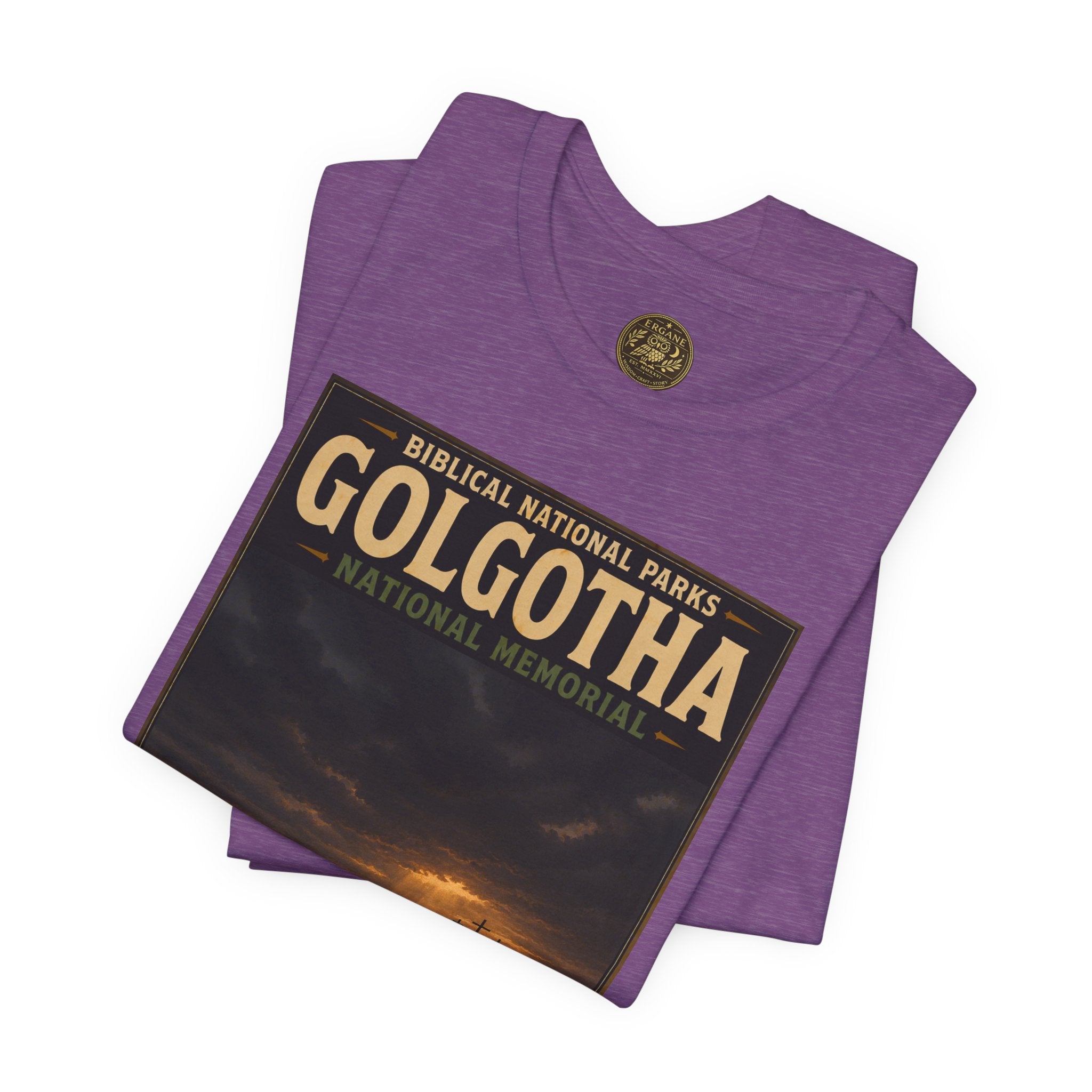 Biblical National Parks Collection VII- The Holy Week #039/041 | Matthew 27 - John 19 | Vintage nature poster Tee | Biblical national parks graphic shirt