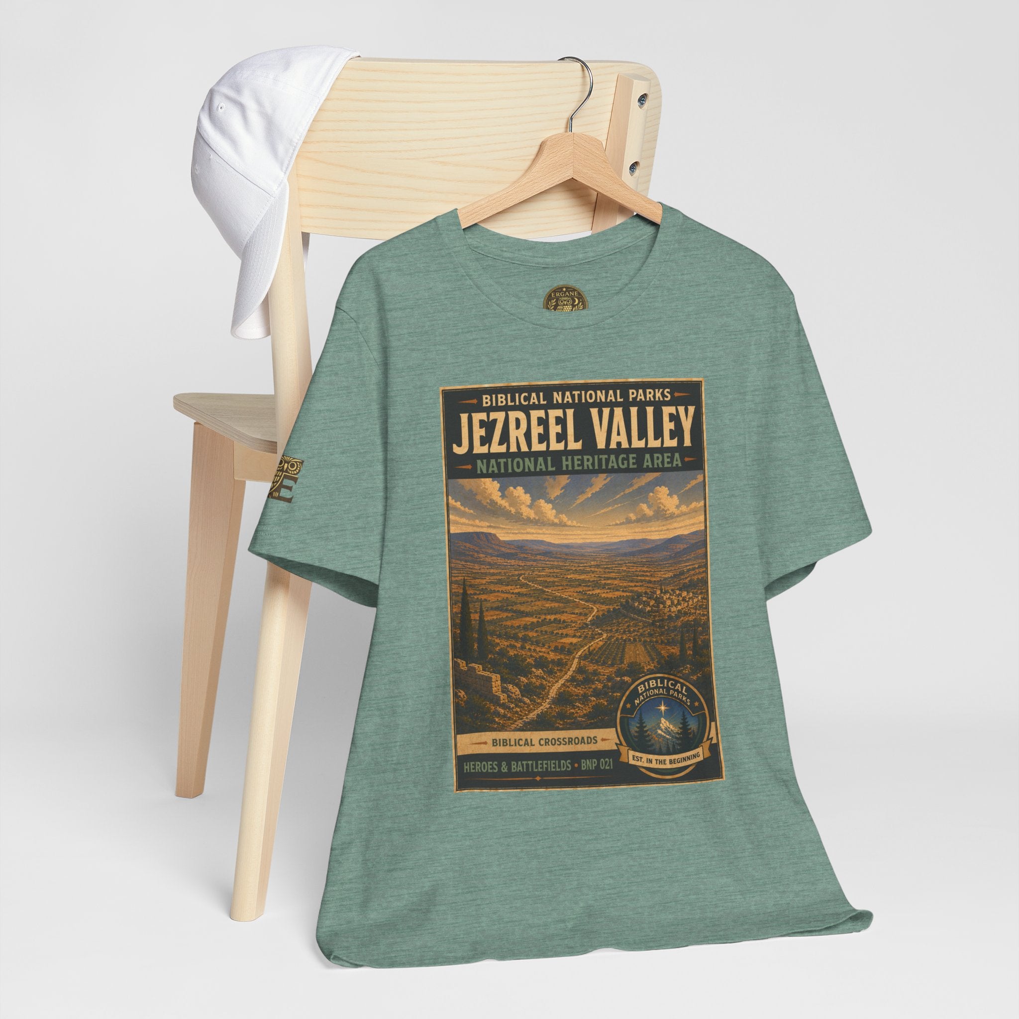 Biblical National Parks Collection IV- Heros & Battlefields #021/023 Biblical Crossroads | Vintage nature poster Tee | Biblical national parks graphic shirt