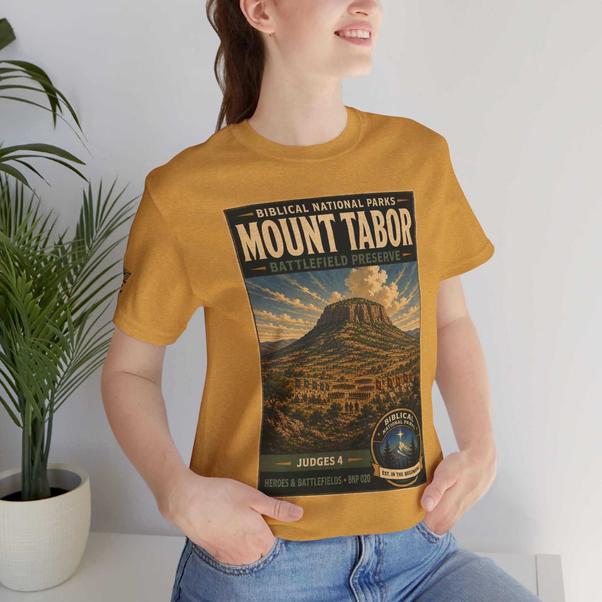 Biblical National Parks Collection IV- Heros & Battlefields #020/023 Judges 4 | Vintage nature poster Tee | Biblical national parks graphic shirt