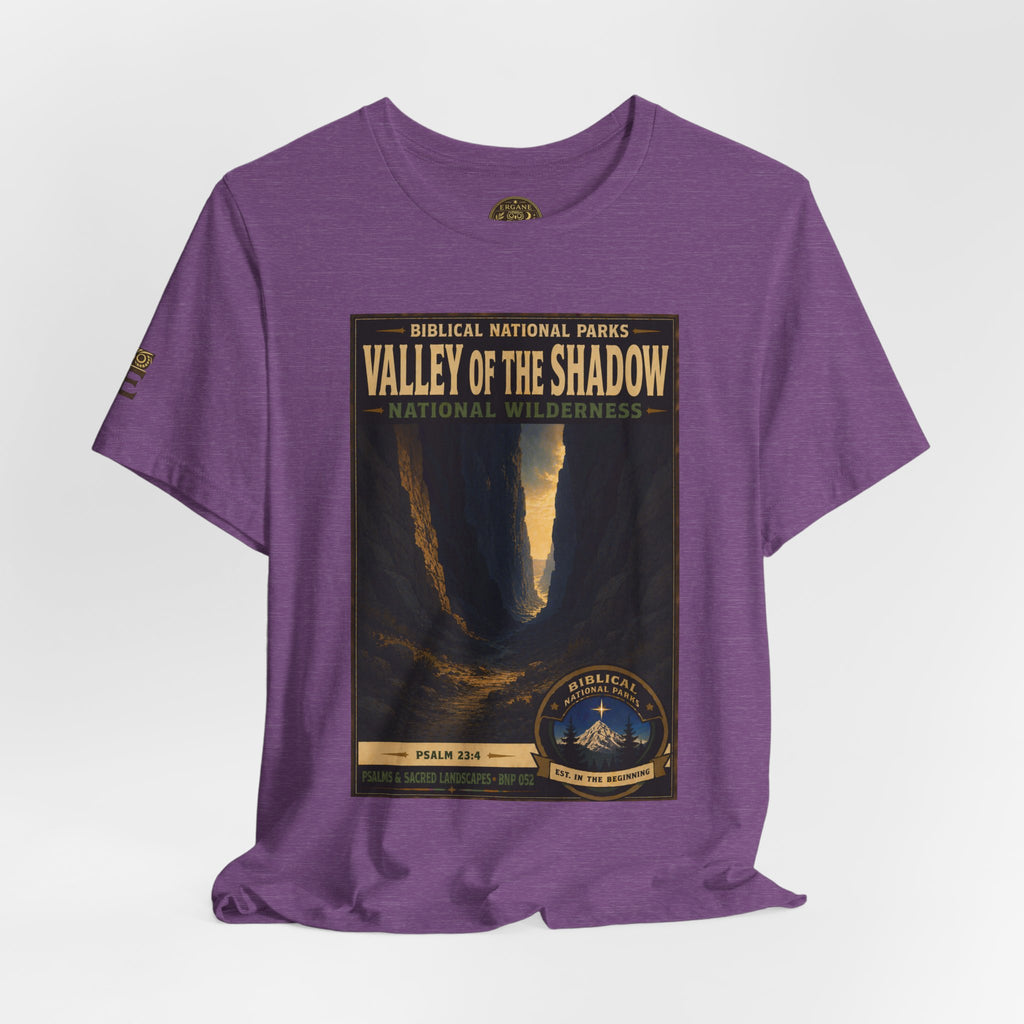 Biblical National Parks Collection IX- #052/054 -Psalms & Sacred Landscapes | Psalm 23:4 | Vintage nature poster Tee | Biblical national parks graphic shirt