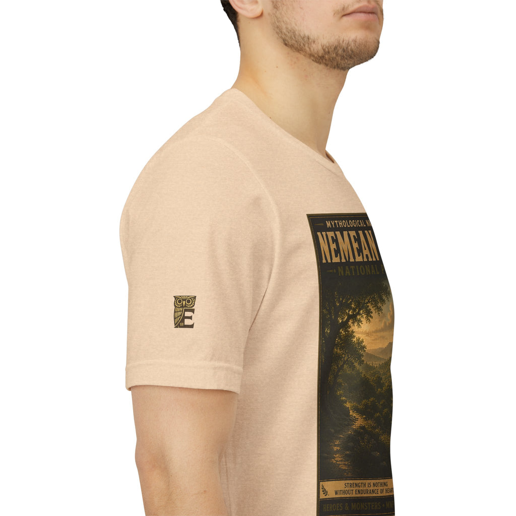 Mythological National Parks Collection III- #023-028 - Heros & Monsters | Vintage nature poster Tee | Mythological National Parks graphic shirt