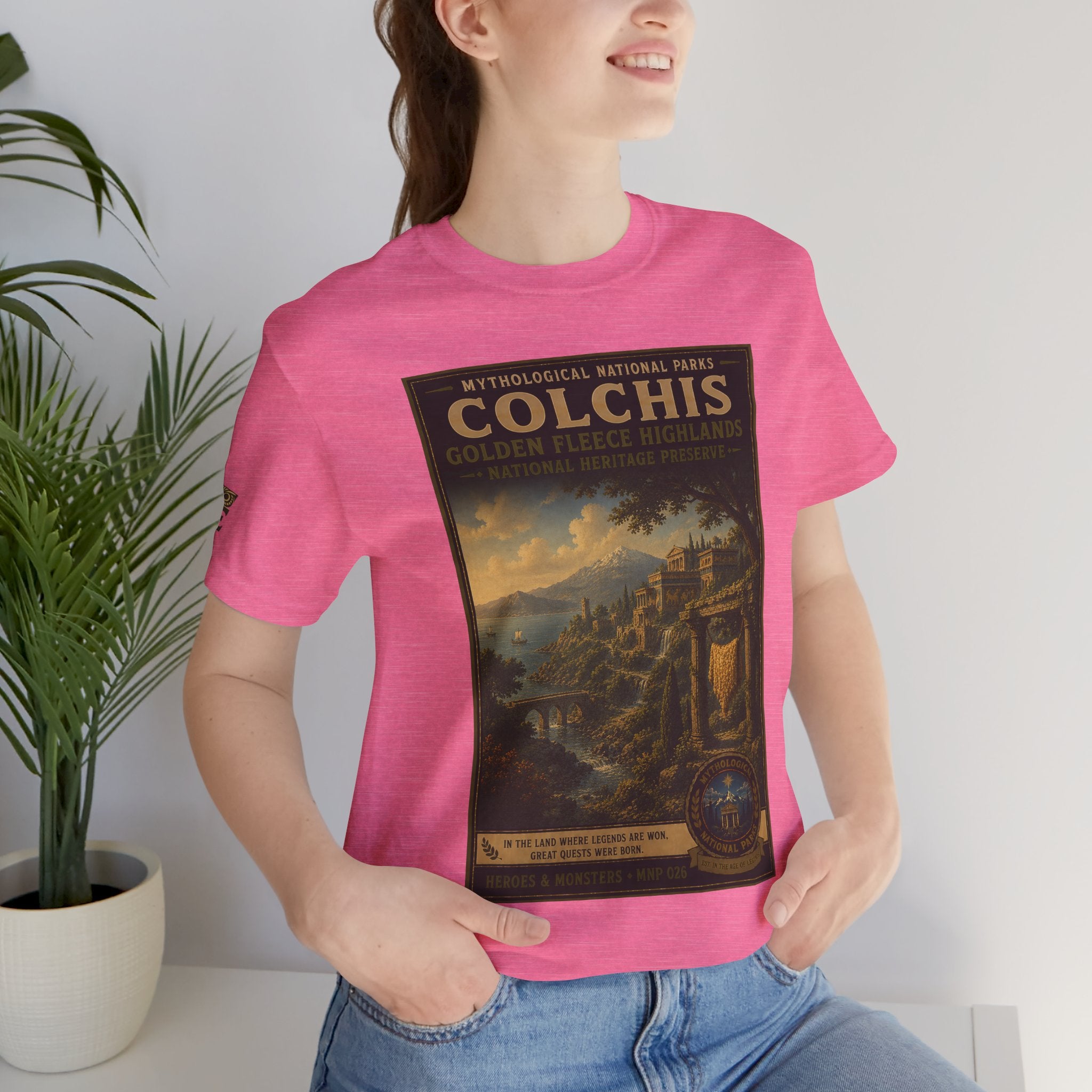 Mythological National Parks Collection III- #026-028 - Heros & Monsters | Vintage nature poster Tee | Mythological National Parks graphic shirt