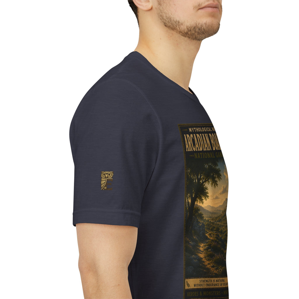 Mythological National Parks Collection III- #024-028 - Heros & Monsters | Vintage nature poster Tee | Mythological National Parks graphic shirt