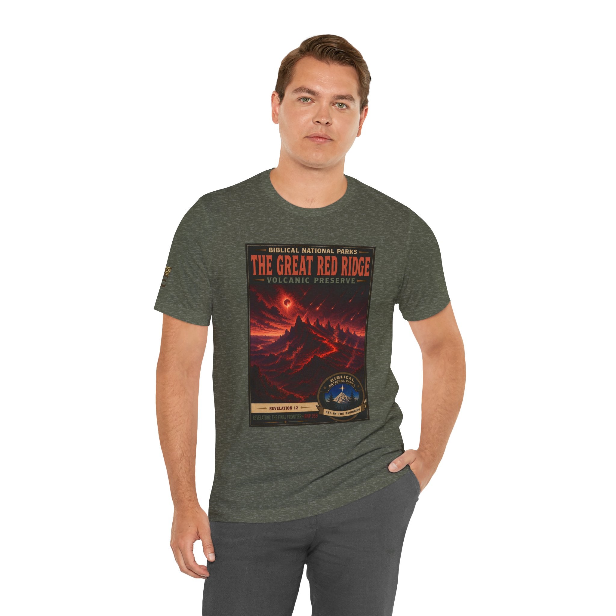 Biblical National Parks Collection X- #059/061 - Revelation: The Final Frontier | Revelation 12 | Vintage nature poster Tee | Biblical national parks graphic shirt