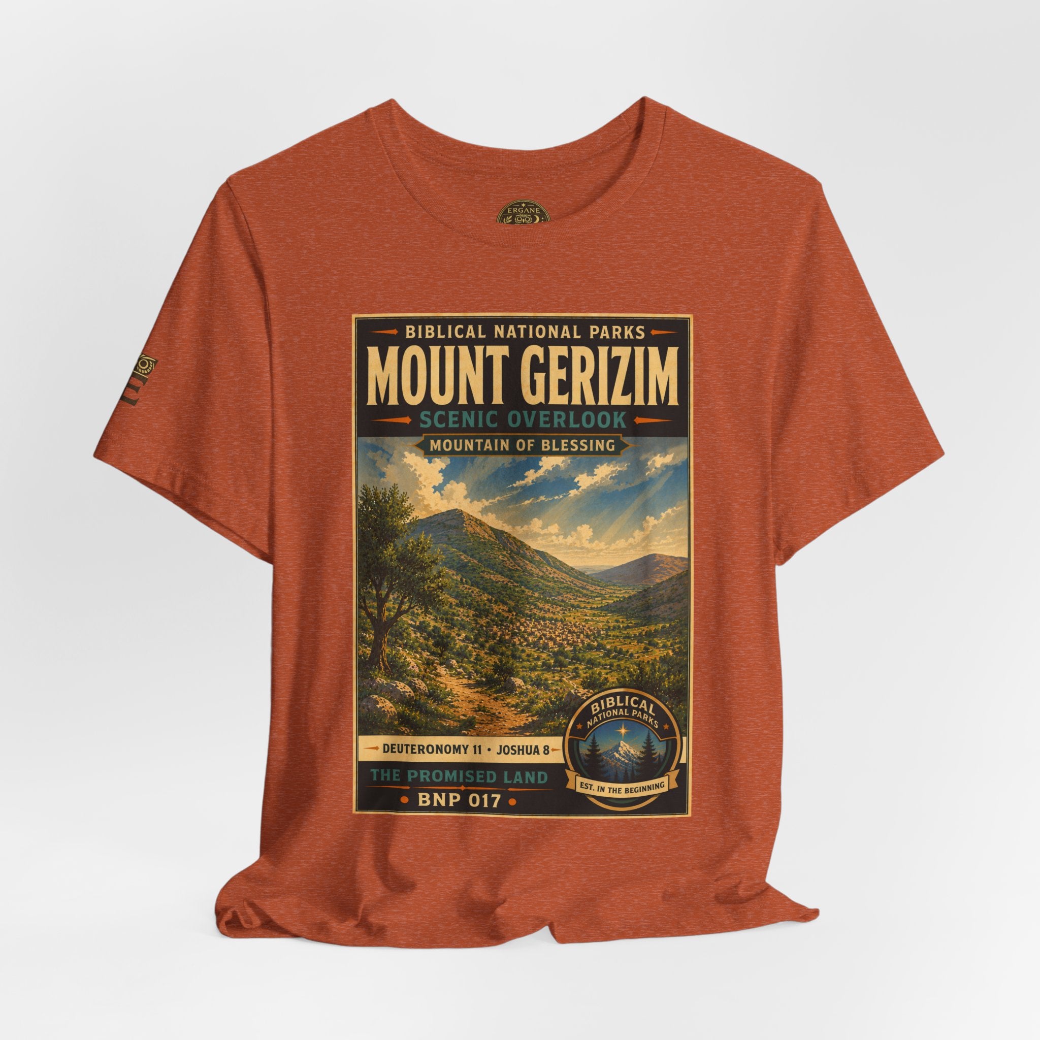 Biblical National Parks Collection III- The Promised Land #017/018 Joshua 8 | Vintage nature poster Tee | Biblical national parks graphic shirt