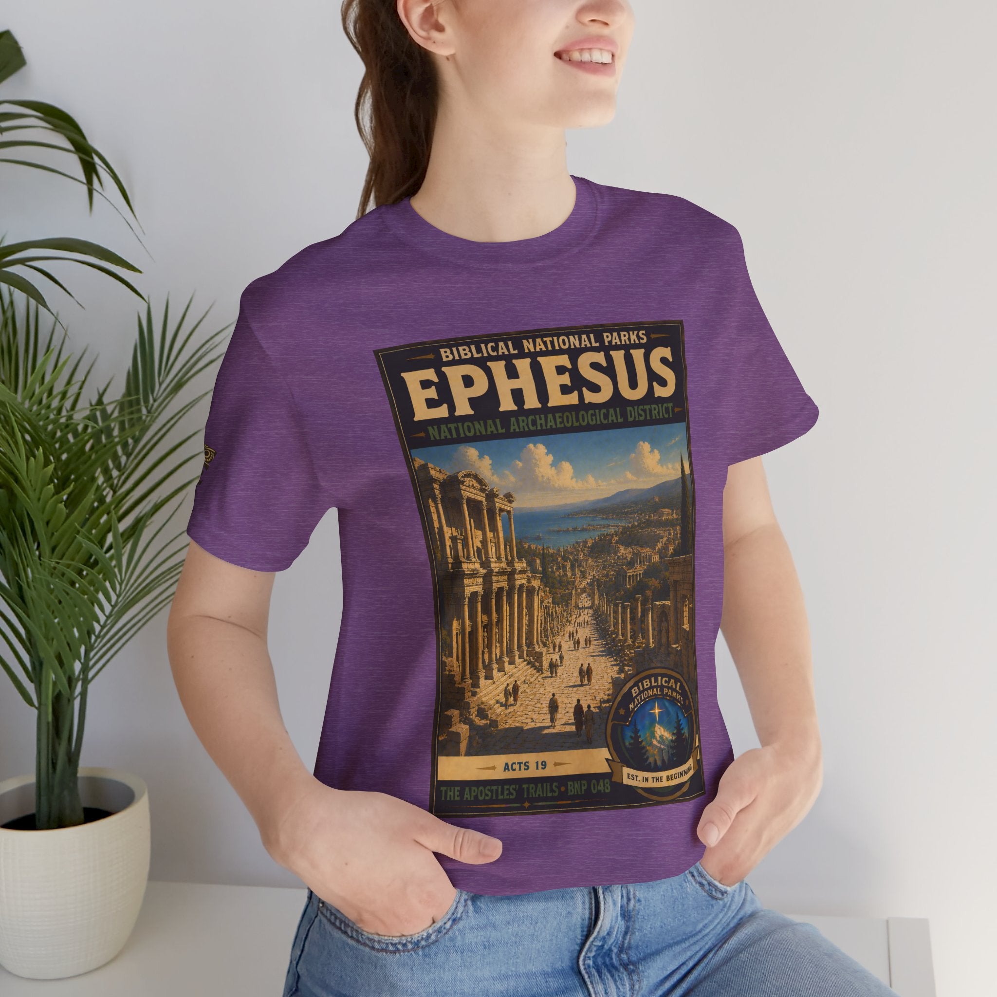Biblical National Parks Collection VIII- The Apostles' Trails #048/049 | Acts 19 | Vintage nature poster Tee | Biblical national parks graphic shirt