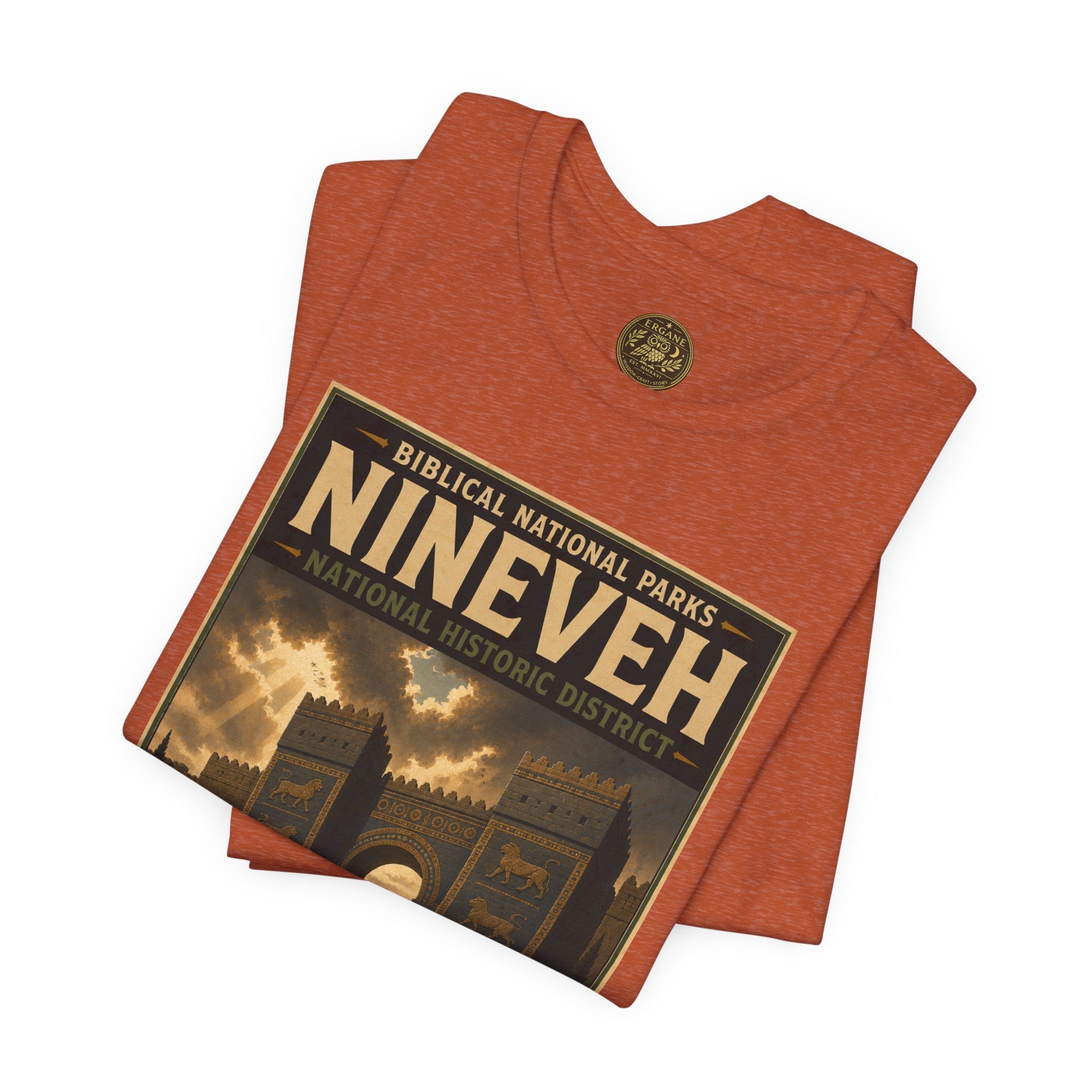 Biblical National Parks Collection V- Prophets & Wonders #029/030 Jonah 3 | Vintage nature poster Tee | Biblical national parks graphic shirt