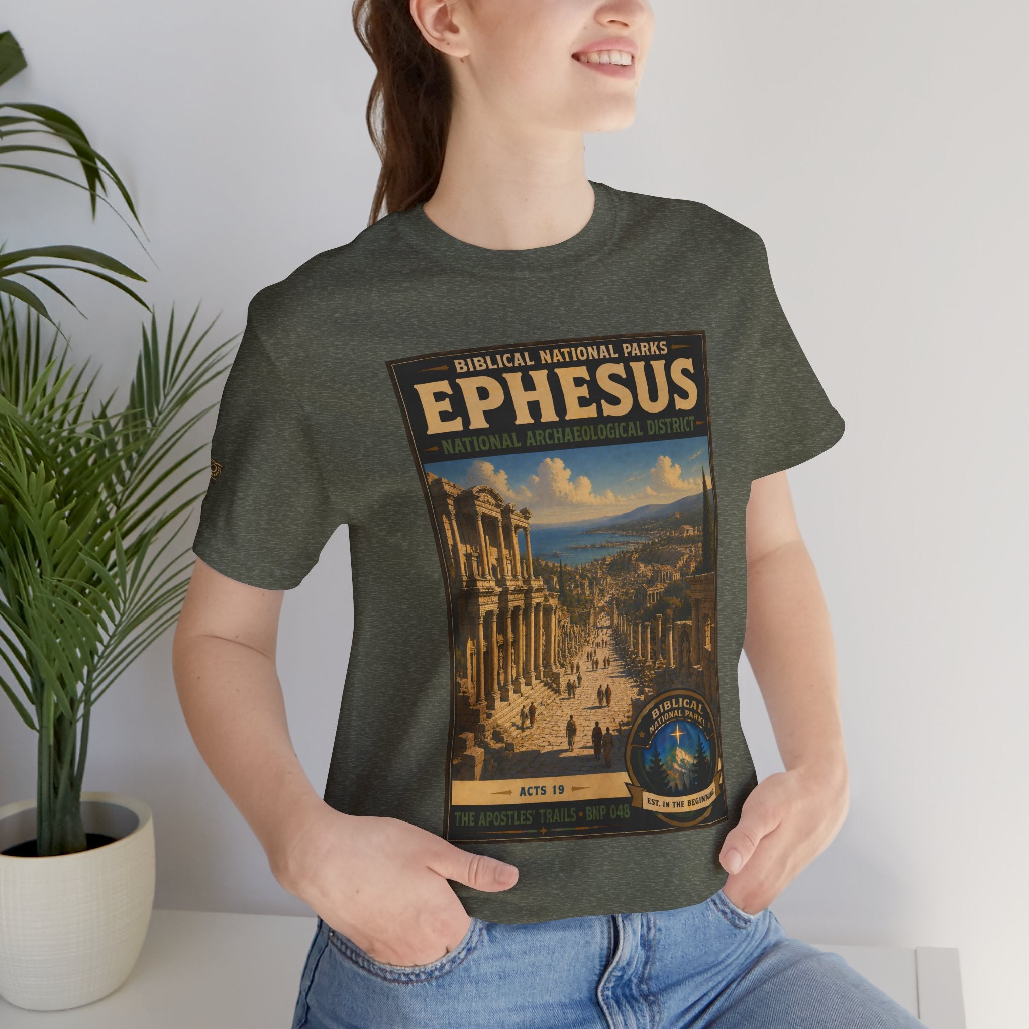 Biblical National Parks Collection VIII- The Apostles' Trails #048/049 | Acts 19 | Vintage nature poster Tee | Biblical national parks graphic shirt