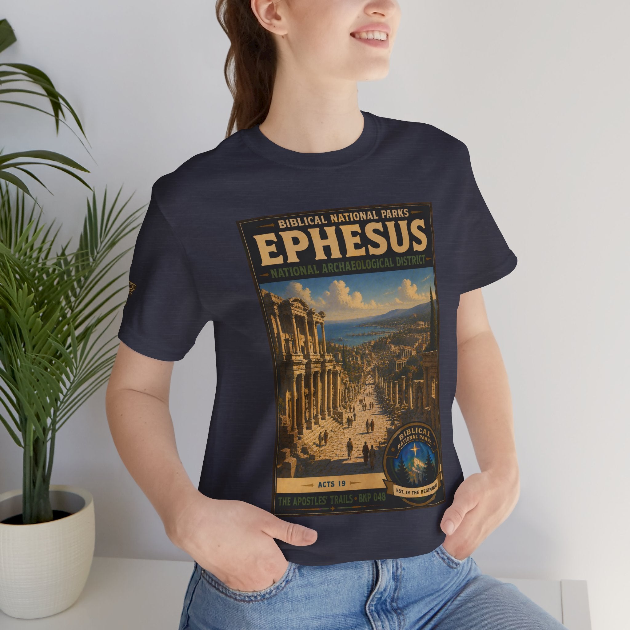 Biblical National Parks Collection VIII- The Apostles' Trails #048/049 | Acts 19 | Vintage nature poster Tee | Biblical national parks graphic shirt