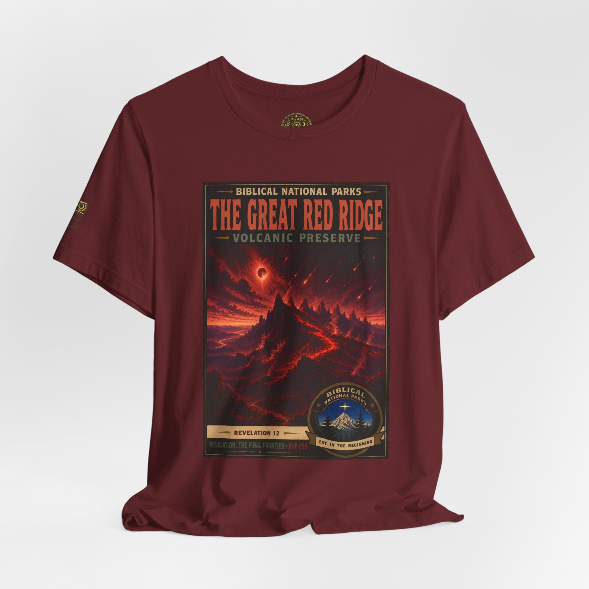 Biblical National Parks Collection X- #059/061 - Revelation: The Final Frontier | Revelation 12 | Vintage nature poster Tee | Biblical national parks graphic shirt