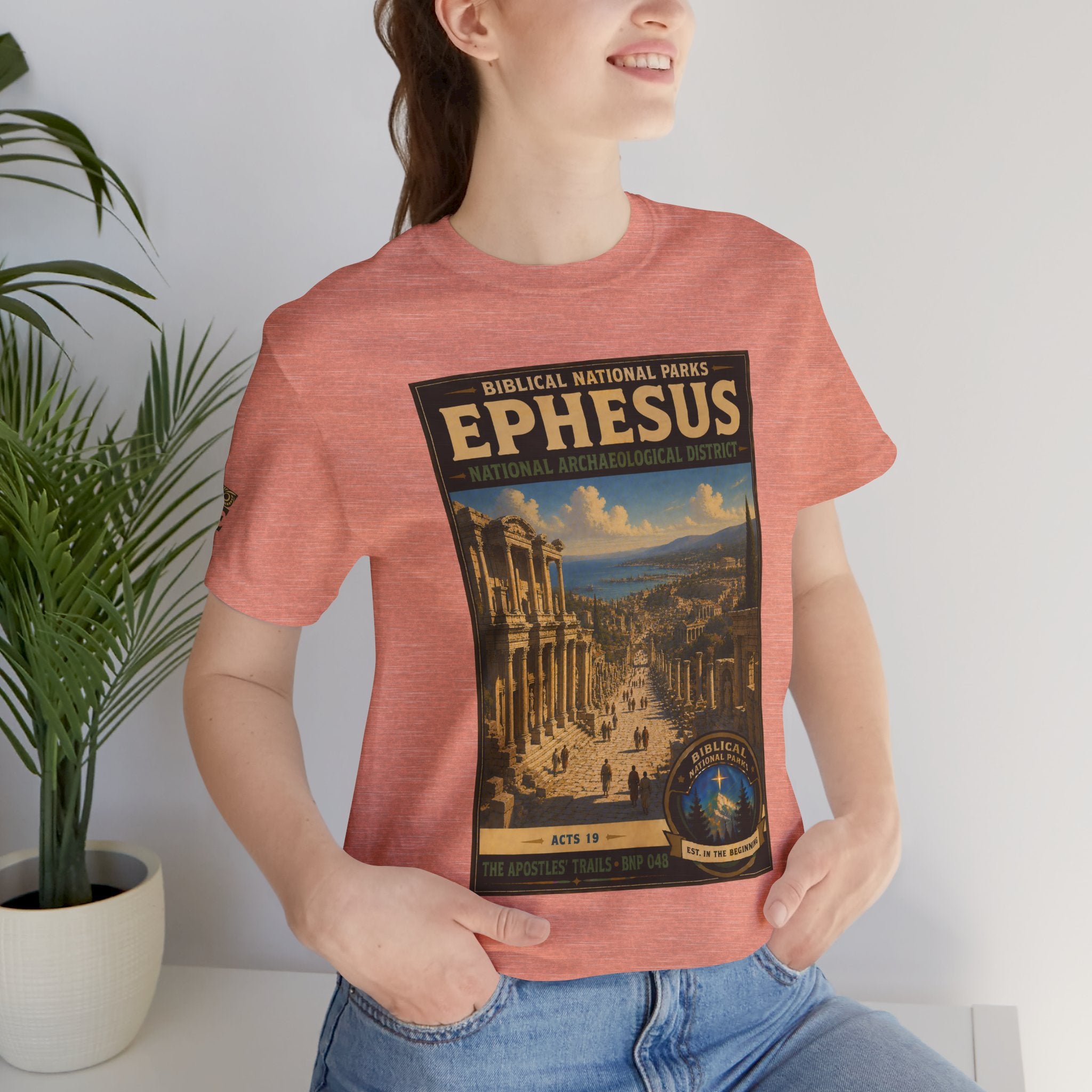 Biblical National Parks Collection VIII- The Apostles' Trails #048/049 | Acts 19 | Vintage nature poster Tee | Biblical national parks graphic shirt