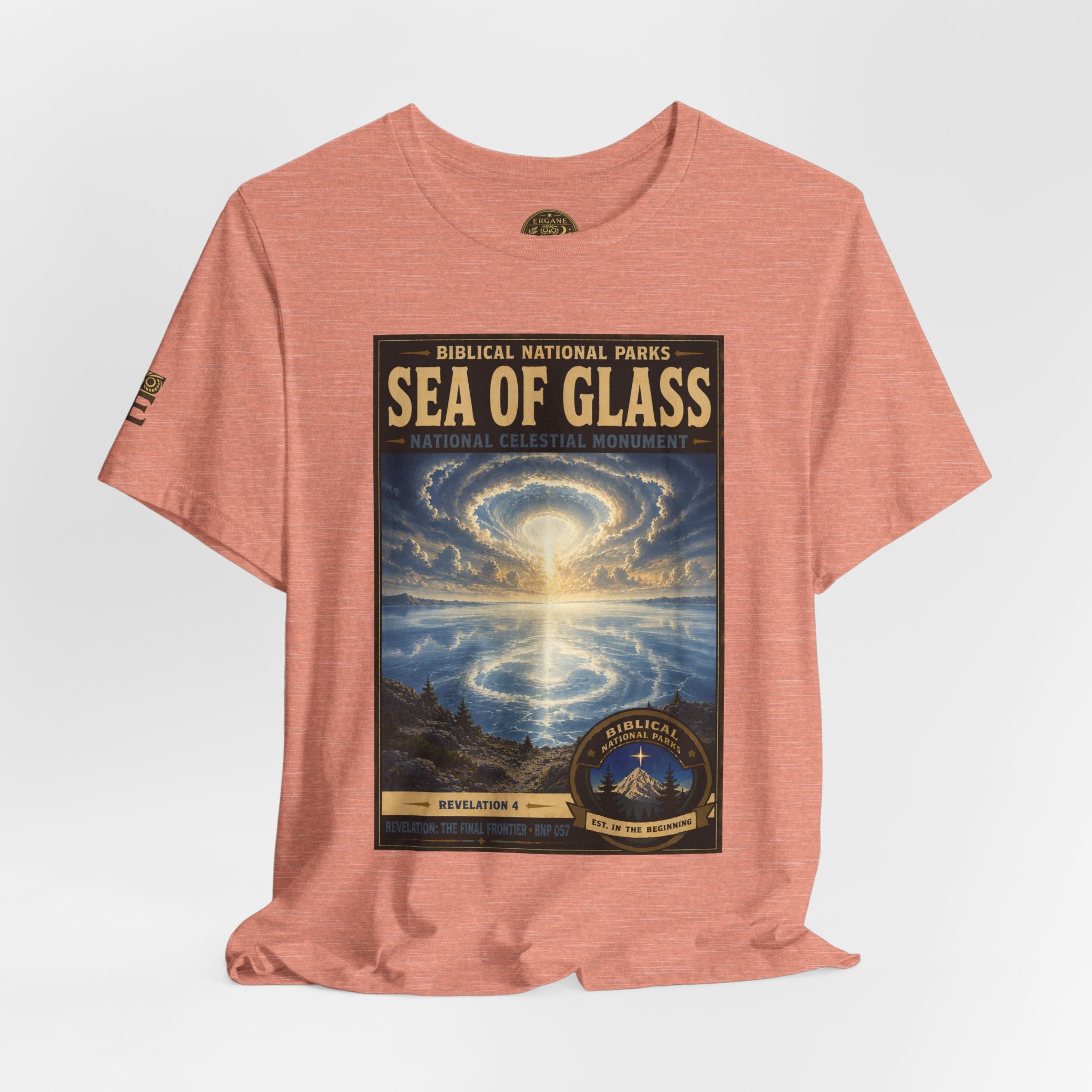 Biblical National Parks Collection X- #057/061 - Revelation: The Final Frontier | Revelation 4 | Vintage nature poster Tee | Biblical national parks graphic shirt