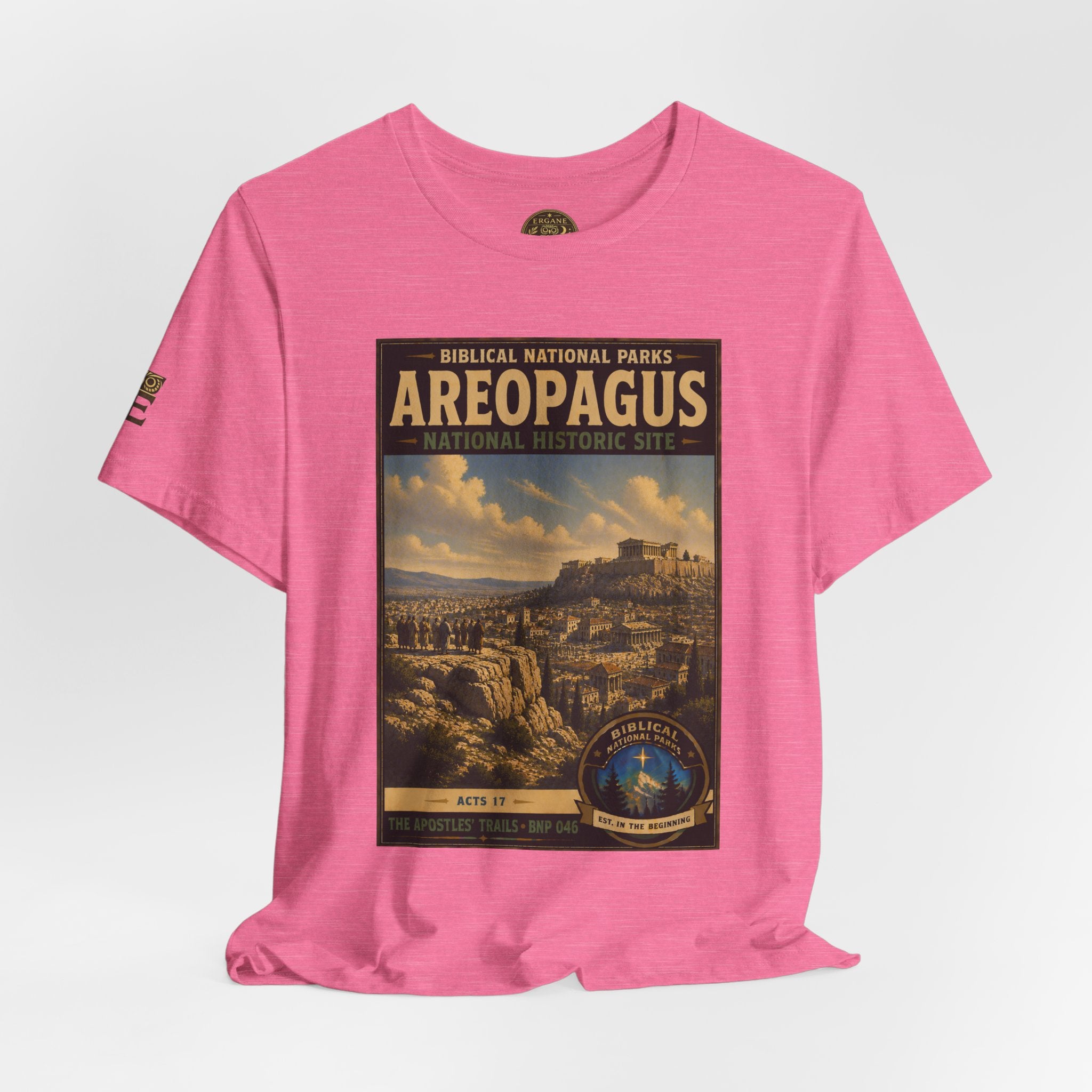 Biblical National Parks Collection VIII- The Apostles' Trails #046/049 | Acts 17 | Vintage nature poster Tee | Biblical national parks graphic shirt