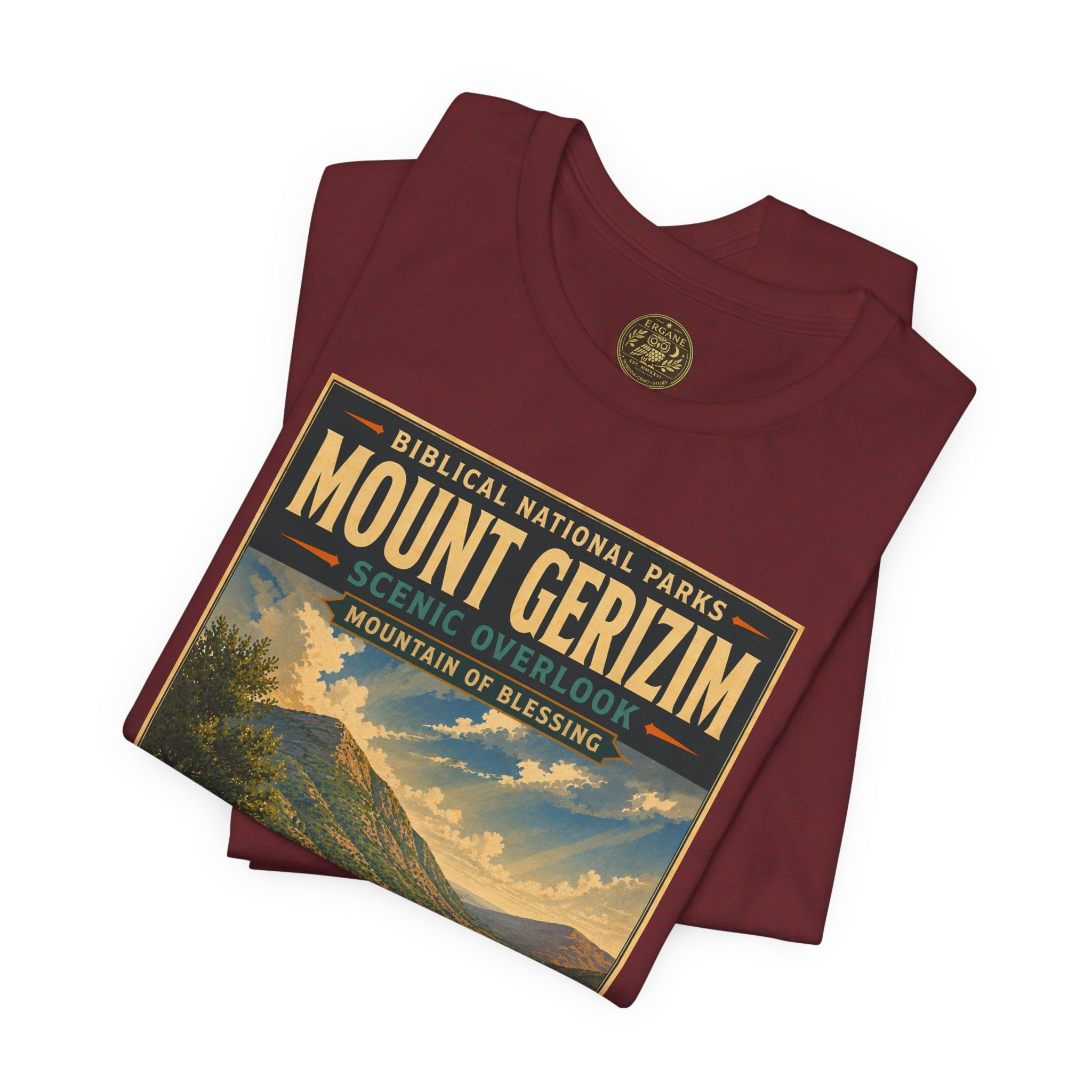 Biblical National Parks Collection III- The Promised Land #017/018 Joshua 8 | Vintage nature poster Tee | Biblical national parks graphic shirt