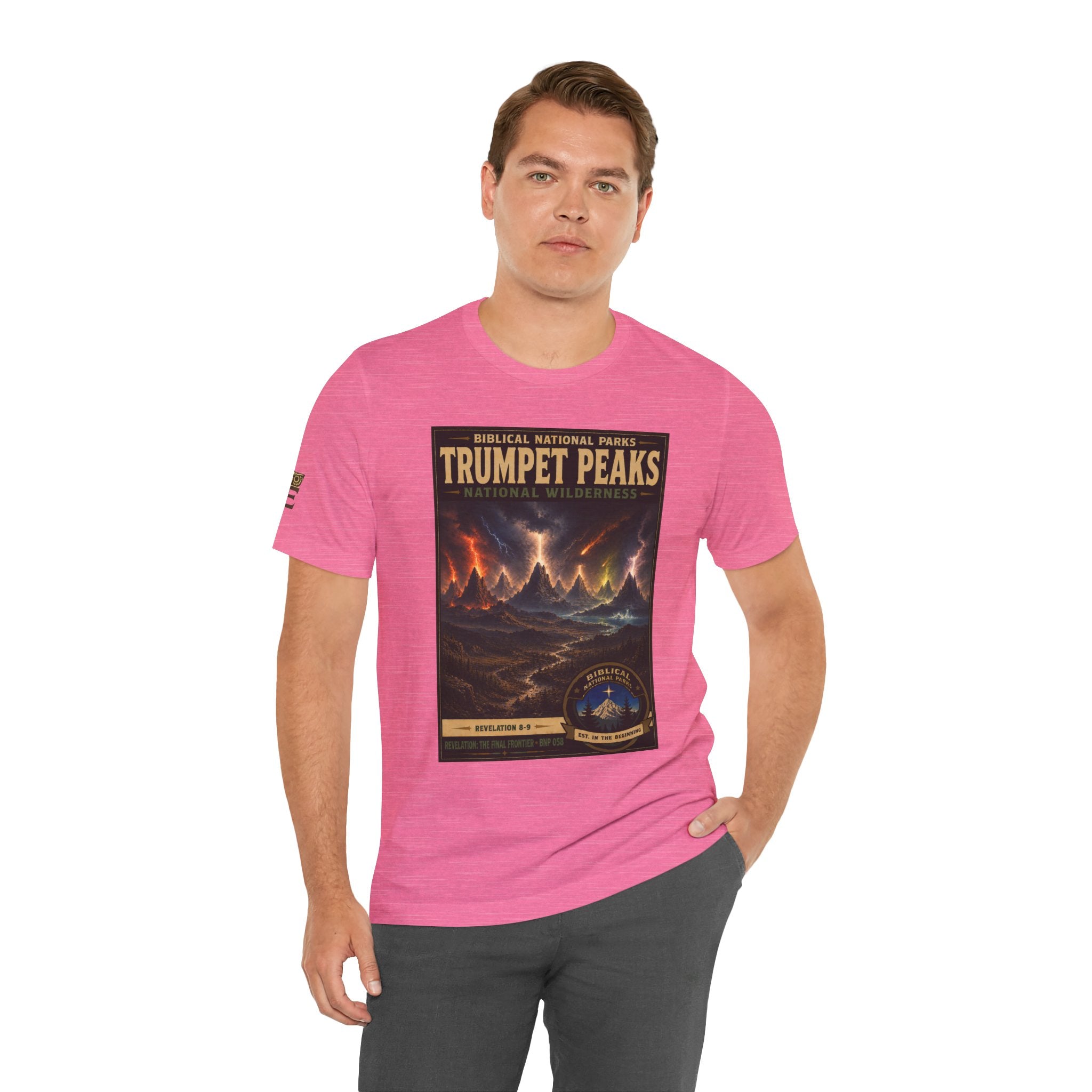 Biblical National Parks Collection X- #058/061 - Revelation: The Final Frontier | Revelation 8-9 | Vintage nature poster Tee | Biblical national parks graphic shirt