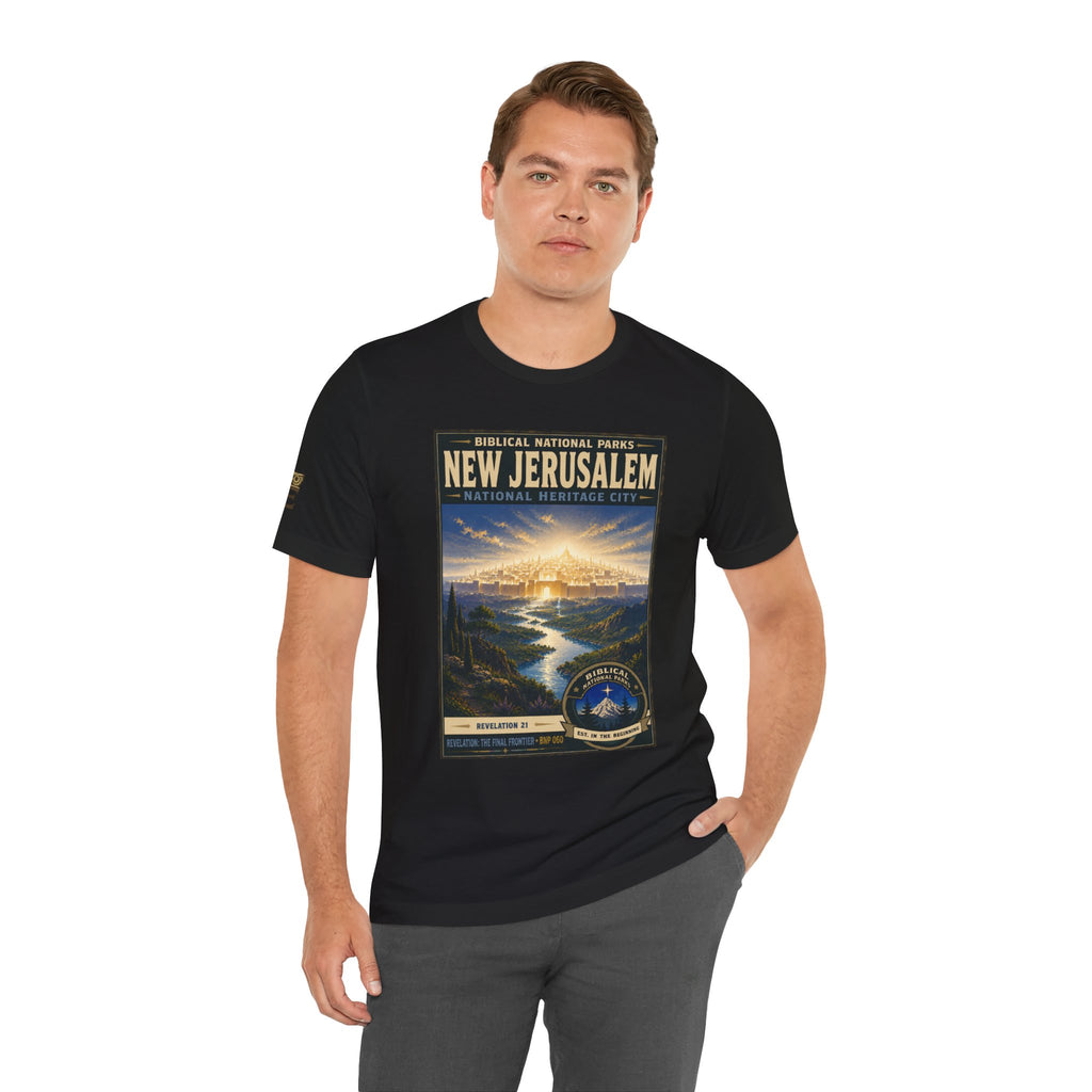 Biblical National Parks Collection X- #060/061 - Revelation: The Final Frontier | Revelation 21 | Vintage nature poster Tee | Biblical national parks graphic shirt 2