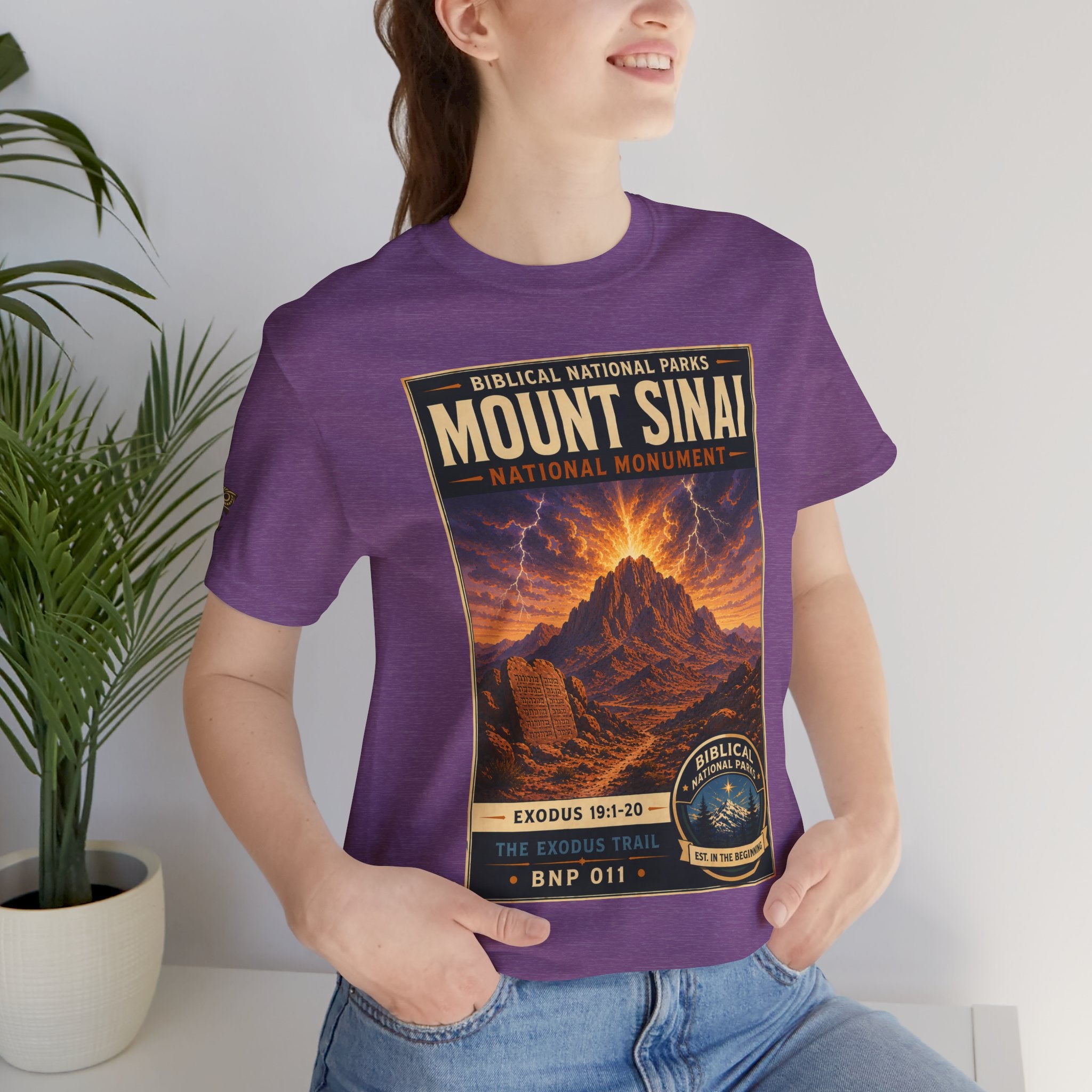 Biblical National Parks Collection II- The Exodus Trail #011/013 Exodus 19: 1-20 | Vintage nature poster Tee | Biblical national parks graphic shirt